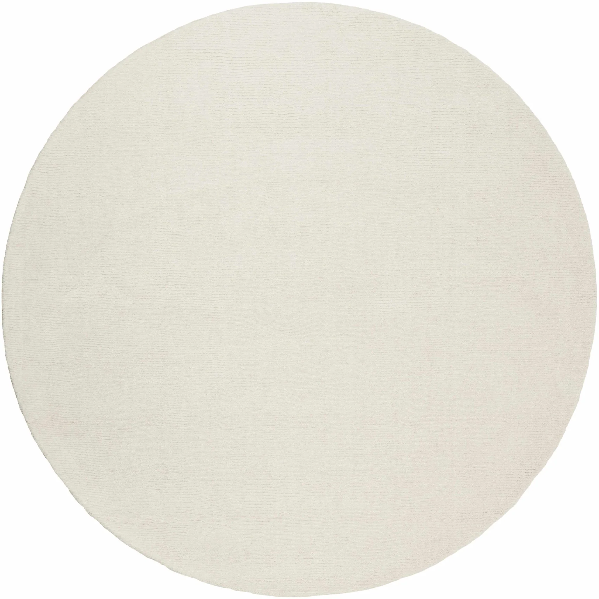 Modern Solid Plain Ivory Hand loomed Multi size Wool Area Rug - Image 19