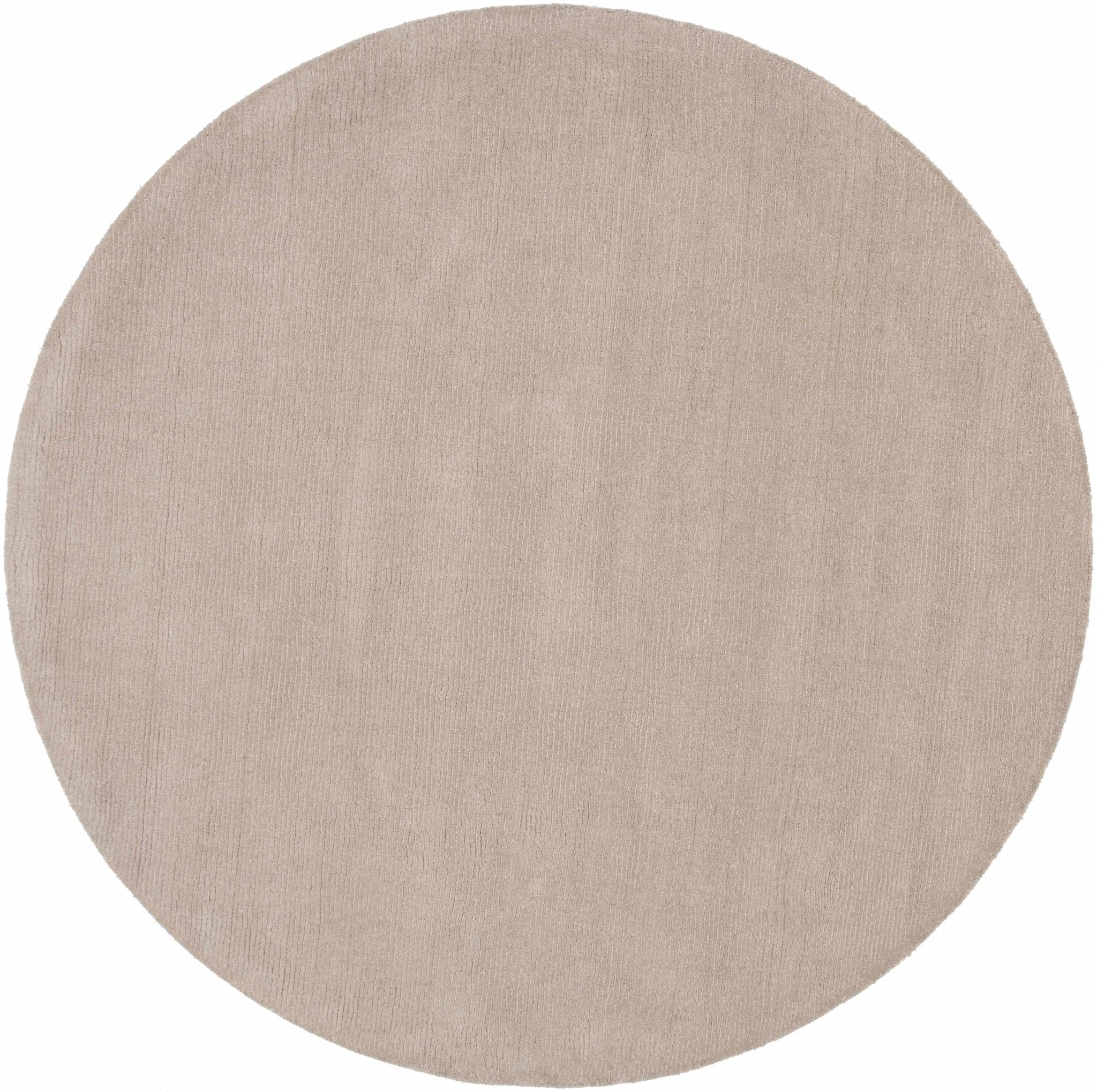 Modern Solid Plain Taupe Hand loomed Multi Size wool Rug - Image 3
