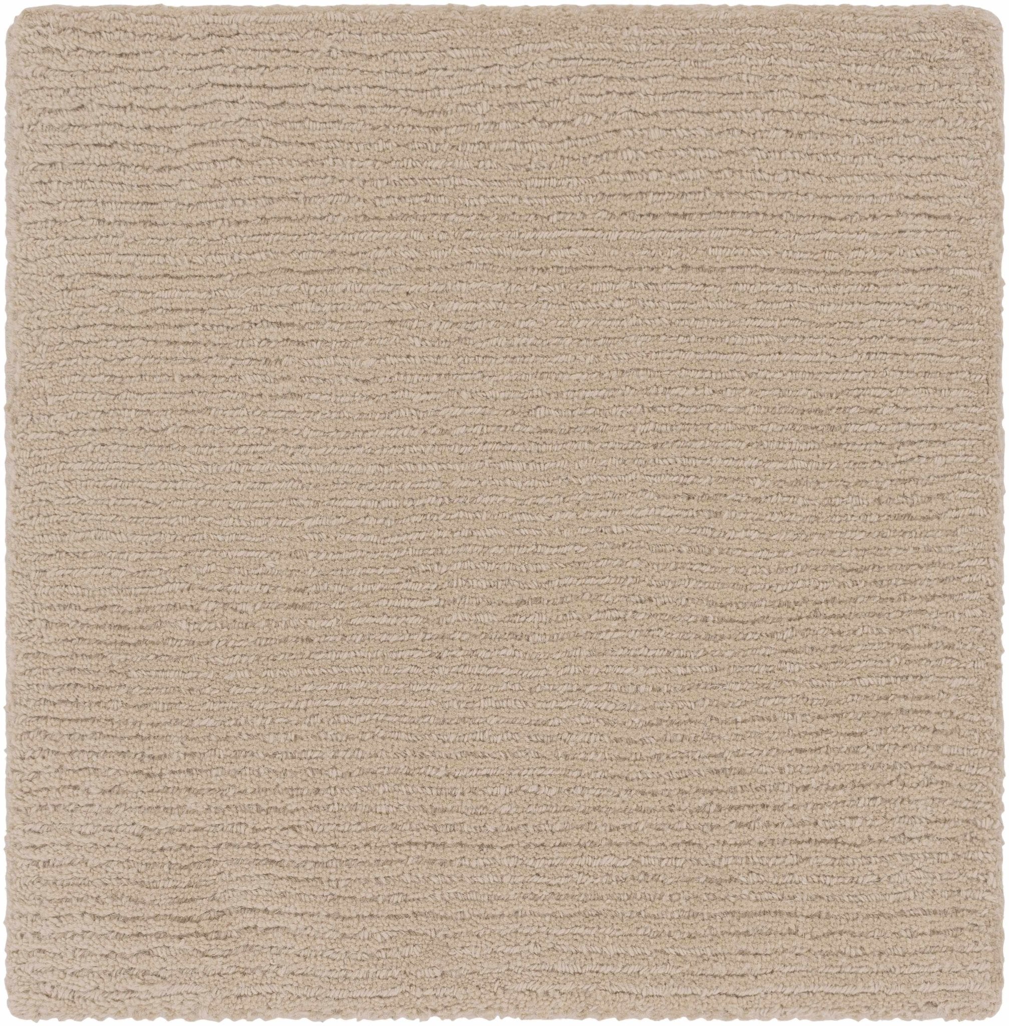 Modern Solid Plain Taupe Hand loomed Multi Size wool Rug - Image 6