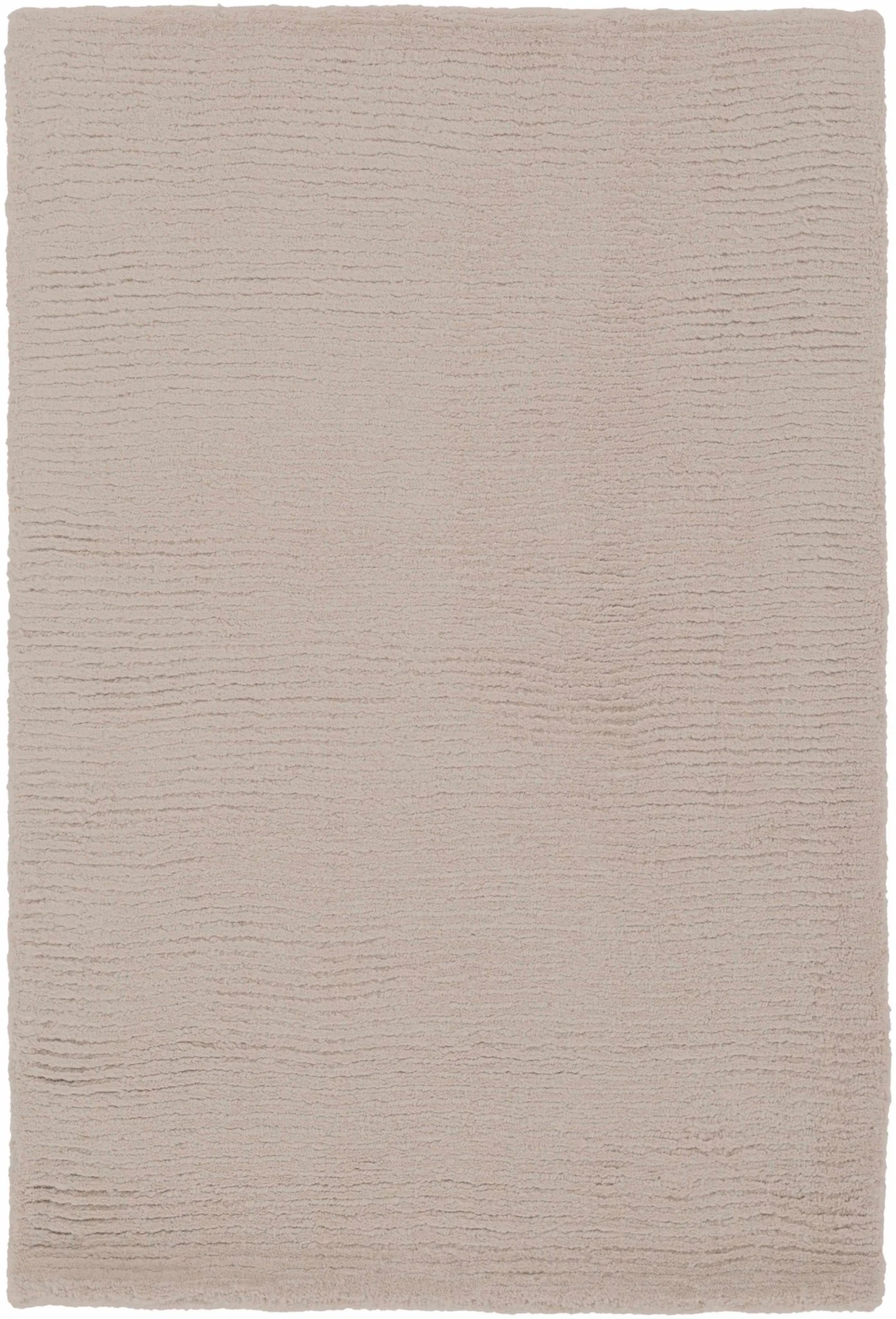 Modern Solid Plain Taupe Hand loomed Multi Size wool Rug - Image 9