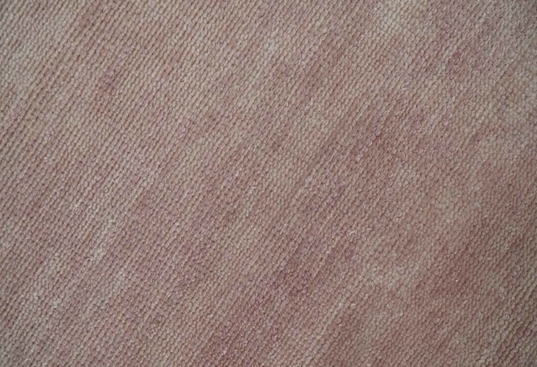 Modern Contemporary Solid Peach Hand knotted 8x10 wool Area Rug - Image 4