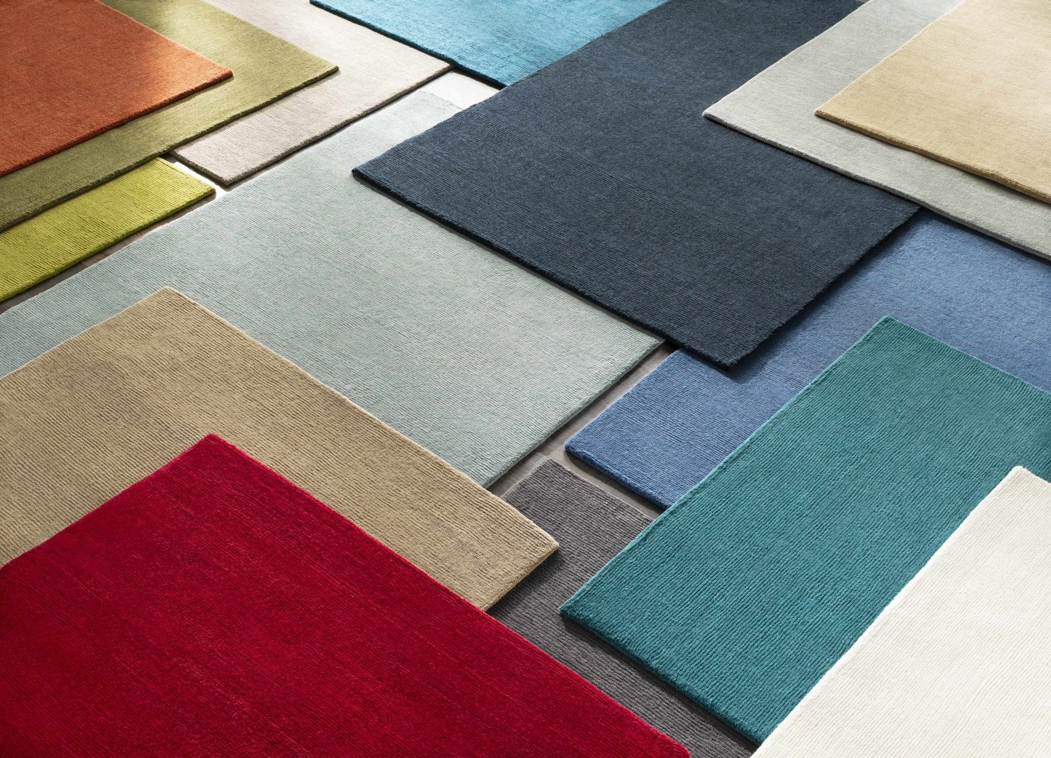Modern Solid Taupe Stripes Texture Hand-loom Multi Size Wool Area Rug - Image 15