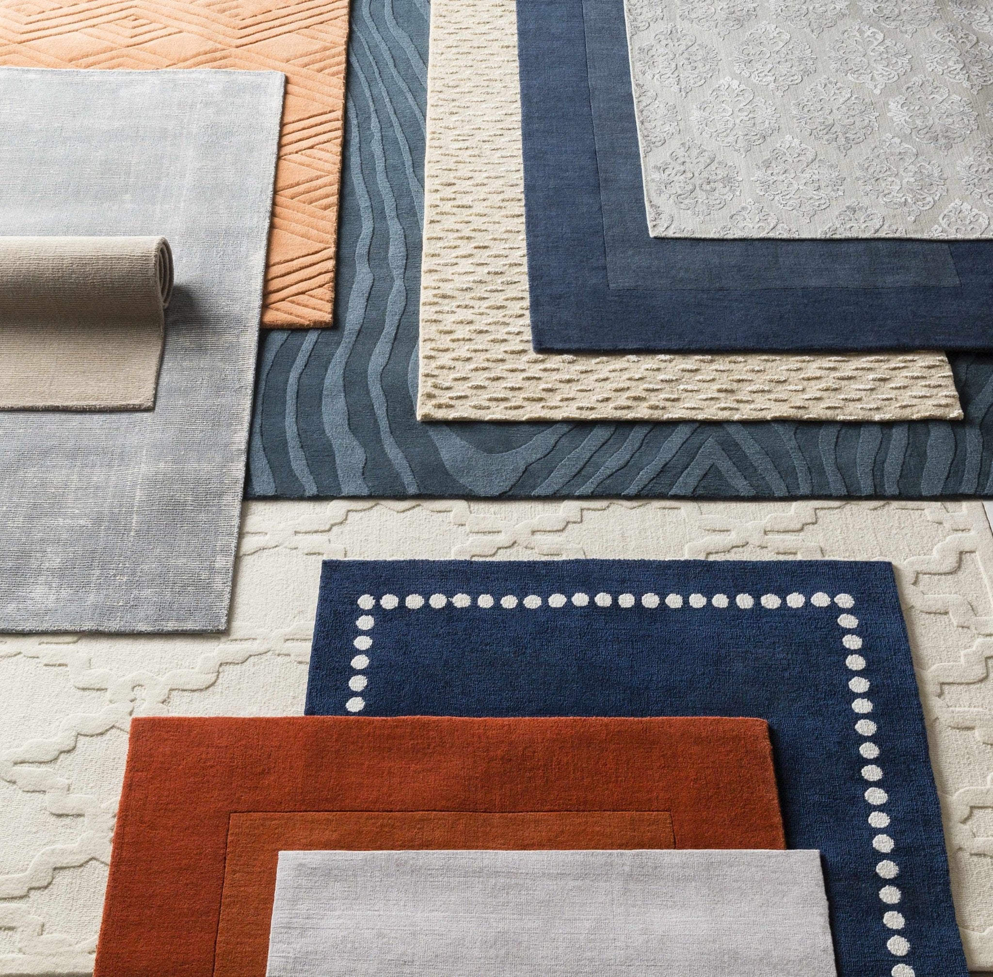 Modern Solid Taupe Stripes Texture Hand-loom Multi Size Wool Area Rug - Image 3