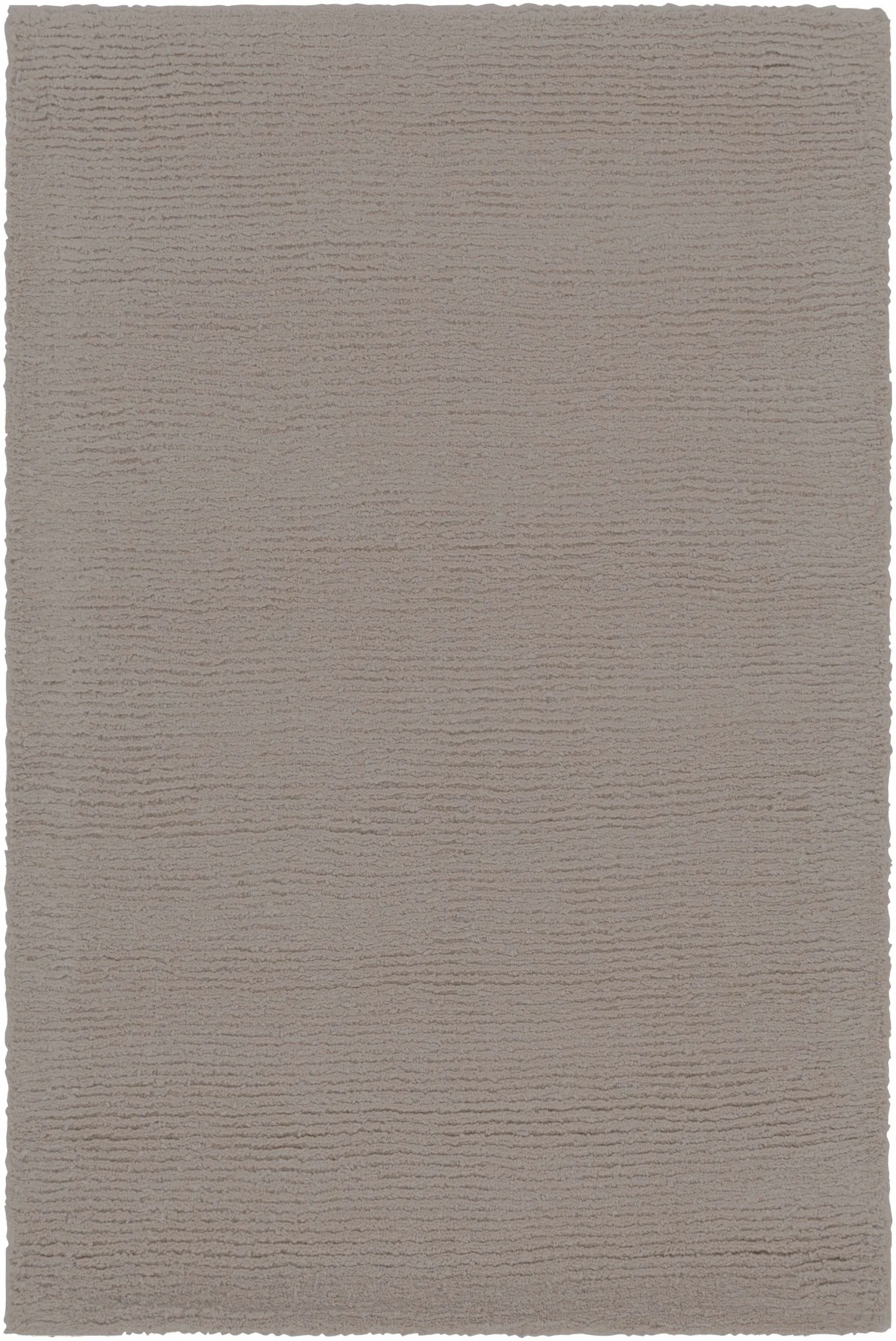 Modern Solid Taupe Stripes Texture Hand-loom Multi Size Wool Area Rug - Image 6