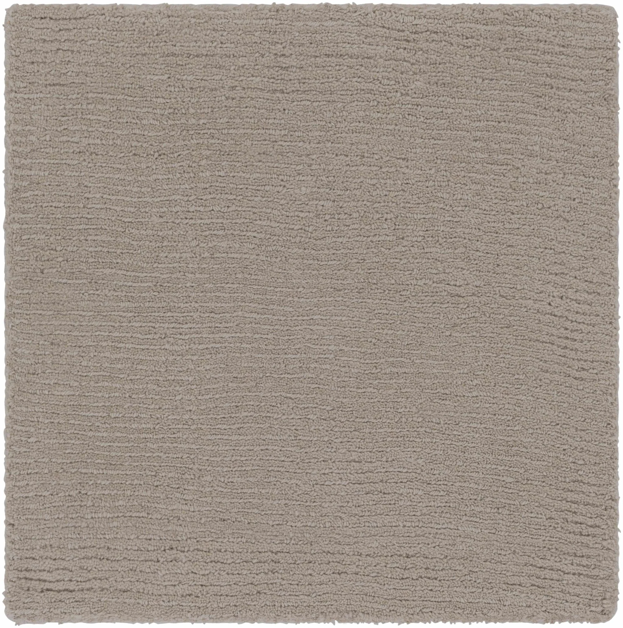 Modern Solid Taupe Stripes Texture Hand-loom Multi Size Wool Area Rug - Image 8