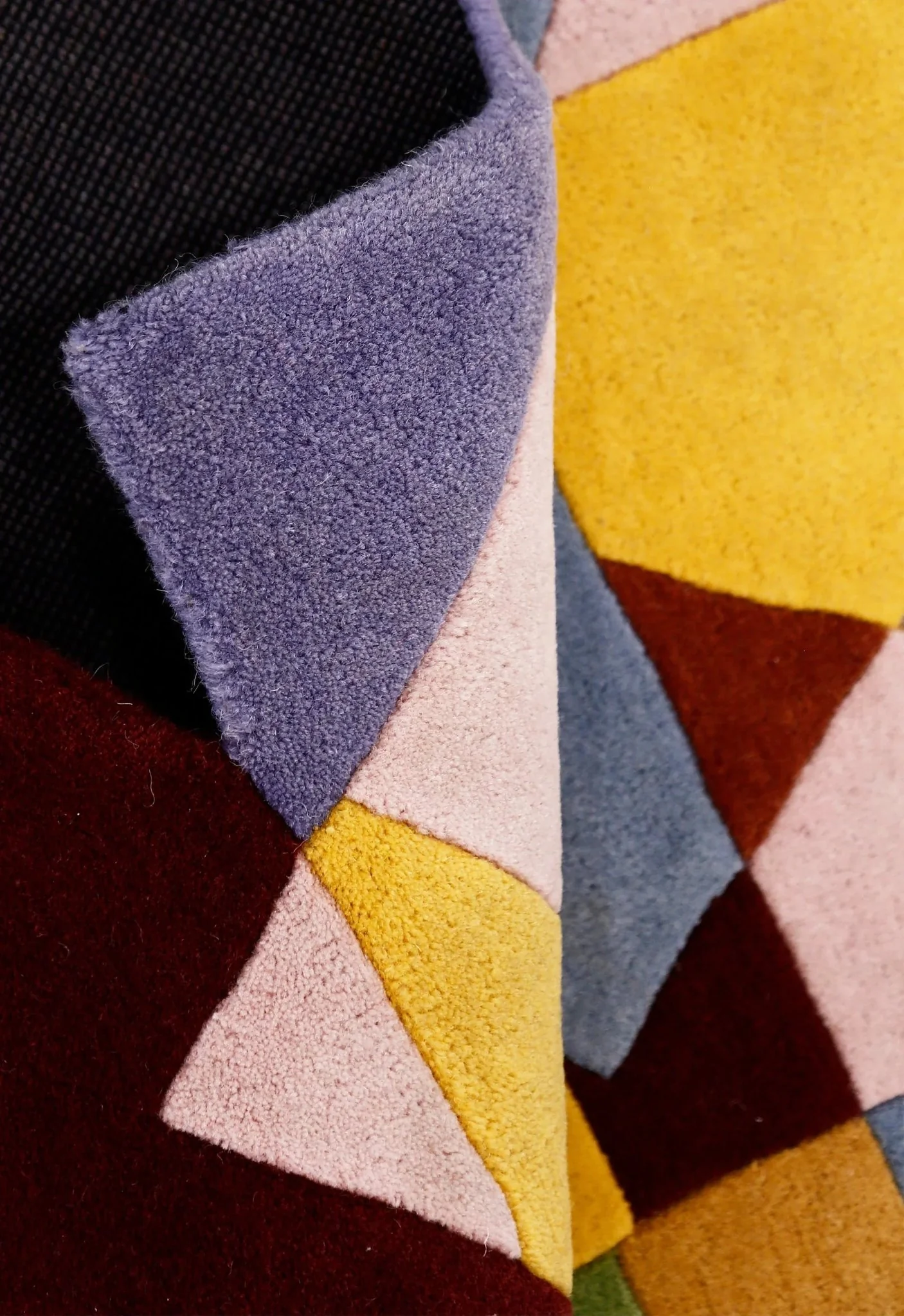 Modern Stacked Blocks Multicolor Hand Tufted 4x6 Wool Area Rug - Image 5