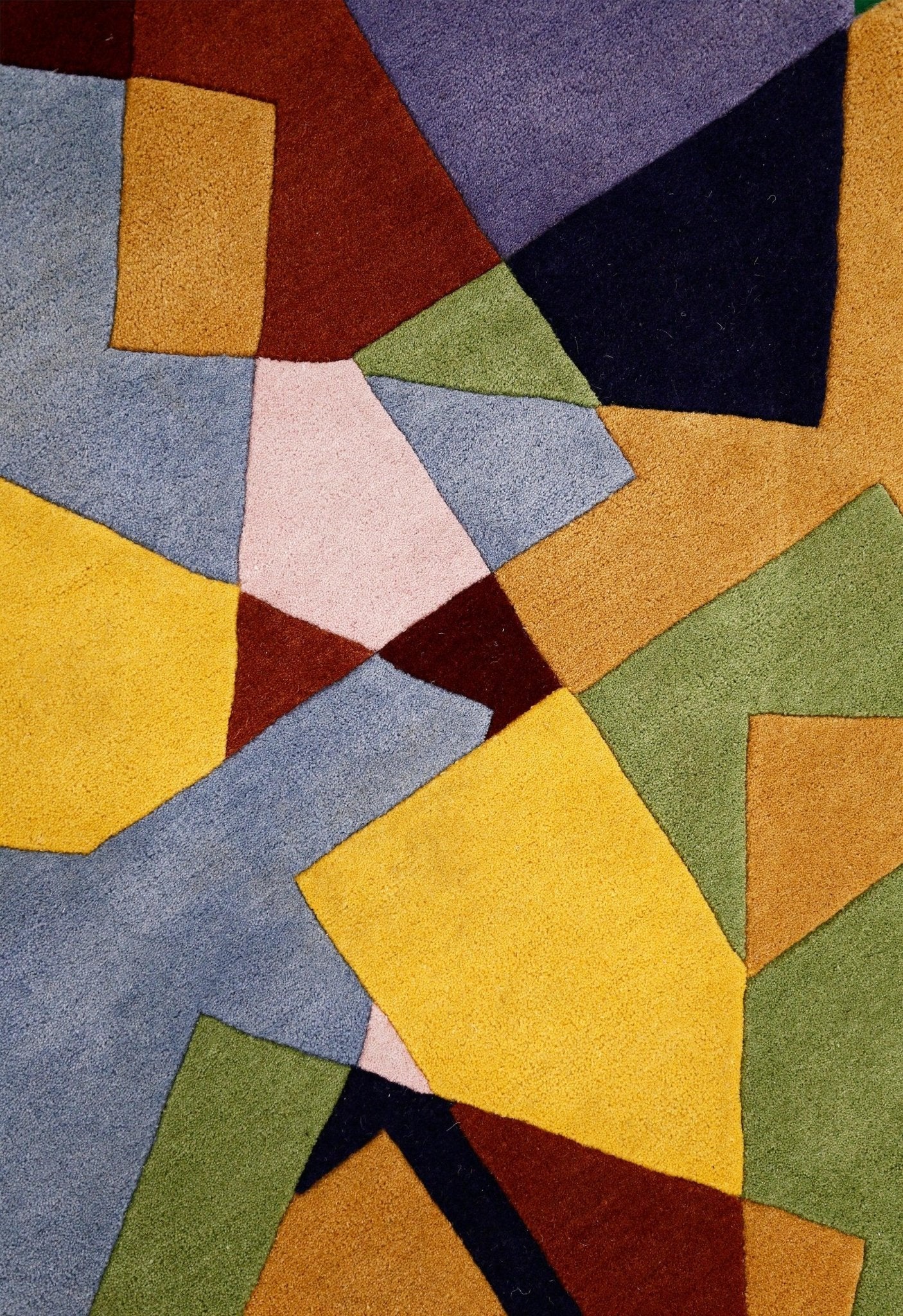 Modern Stacked Blocks Multicolor Hand Tufted 4x6 Wool Area Rug - Image 7
