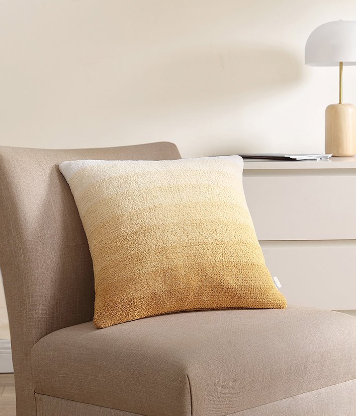 Modern Stripes Pattern Ombre Granite Color Throw Pillow - Image 8