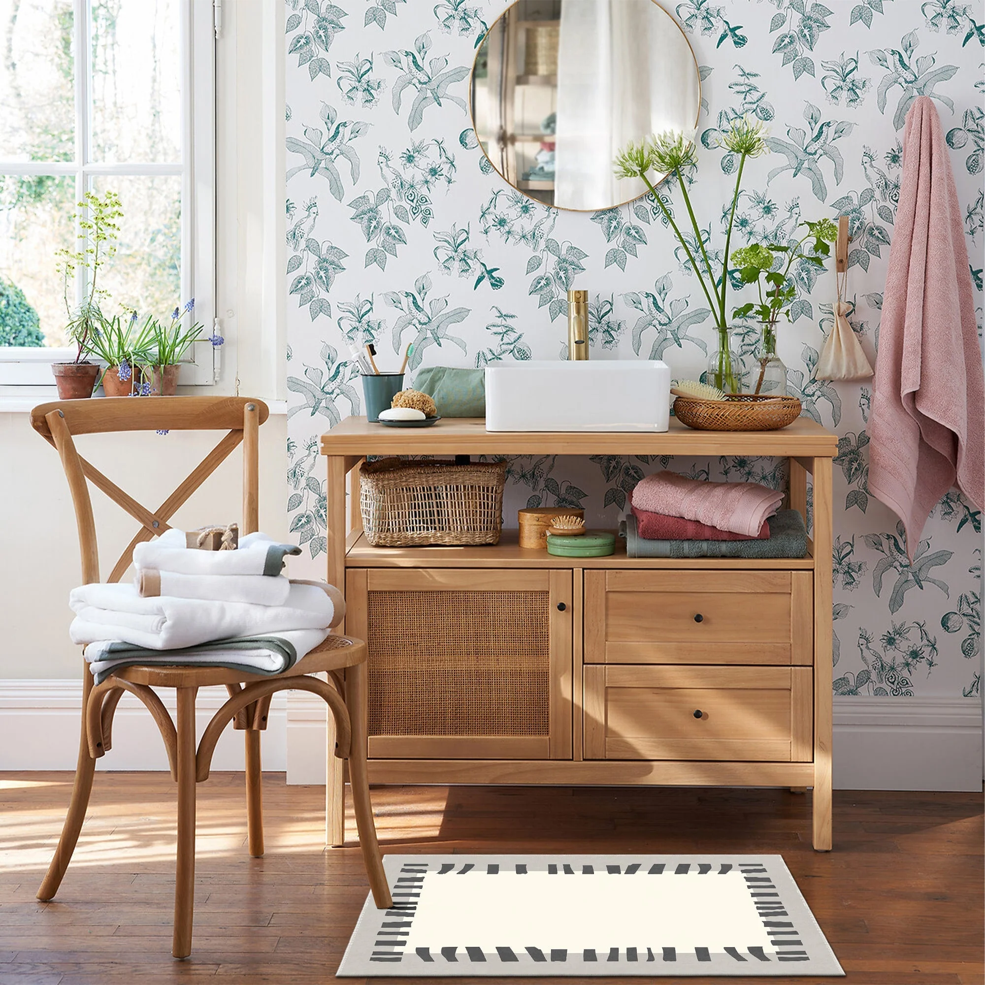Modern Style Beige And Gray Machine Washable Cotton Area Rug - Image 6