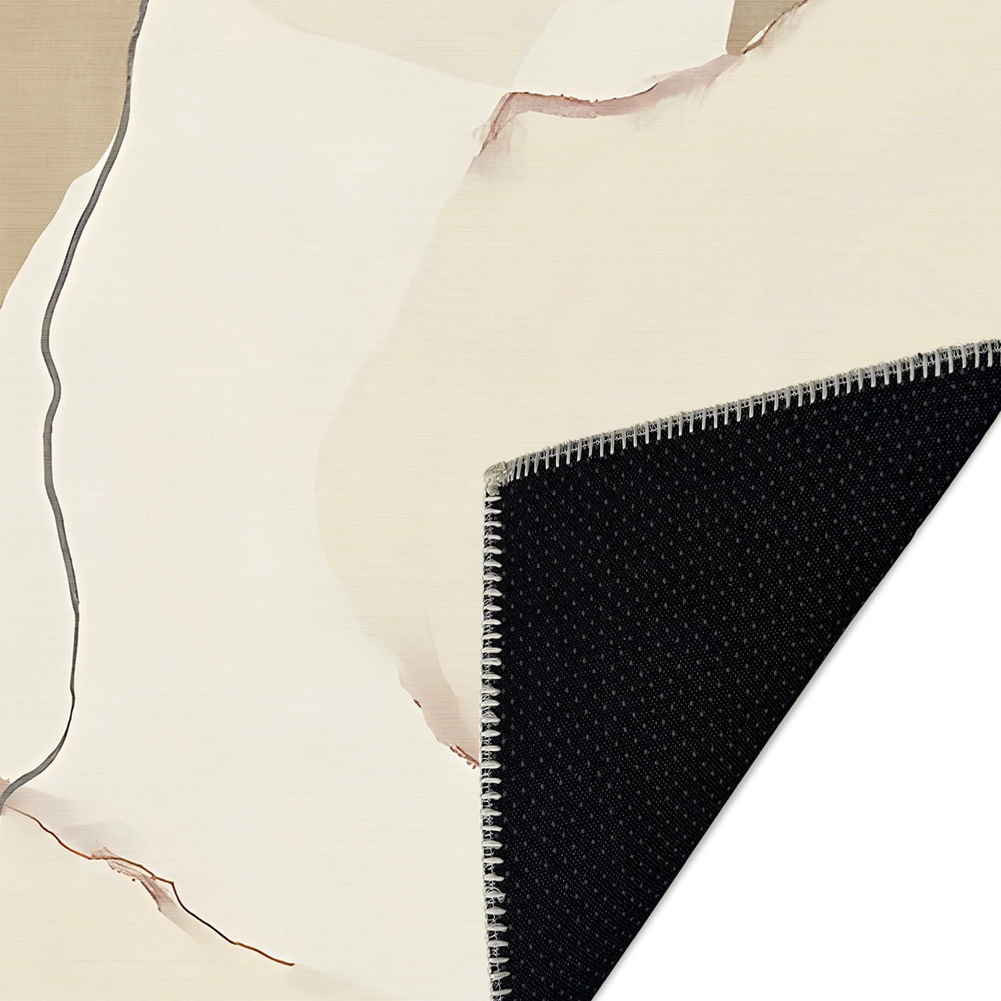 Modern Style Beige Machine Washable Cotton Area Rug - Image 7