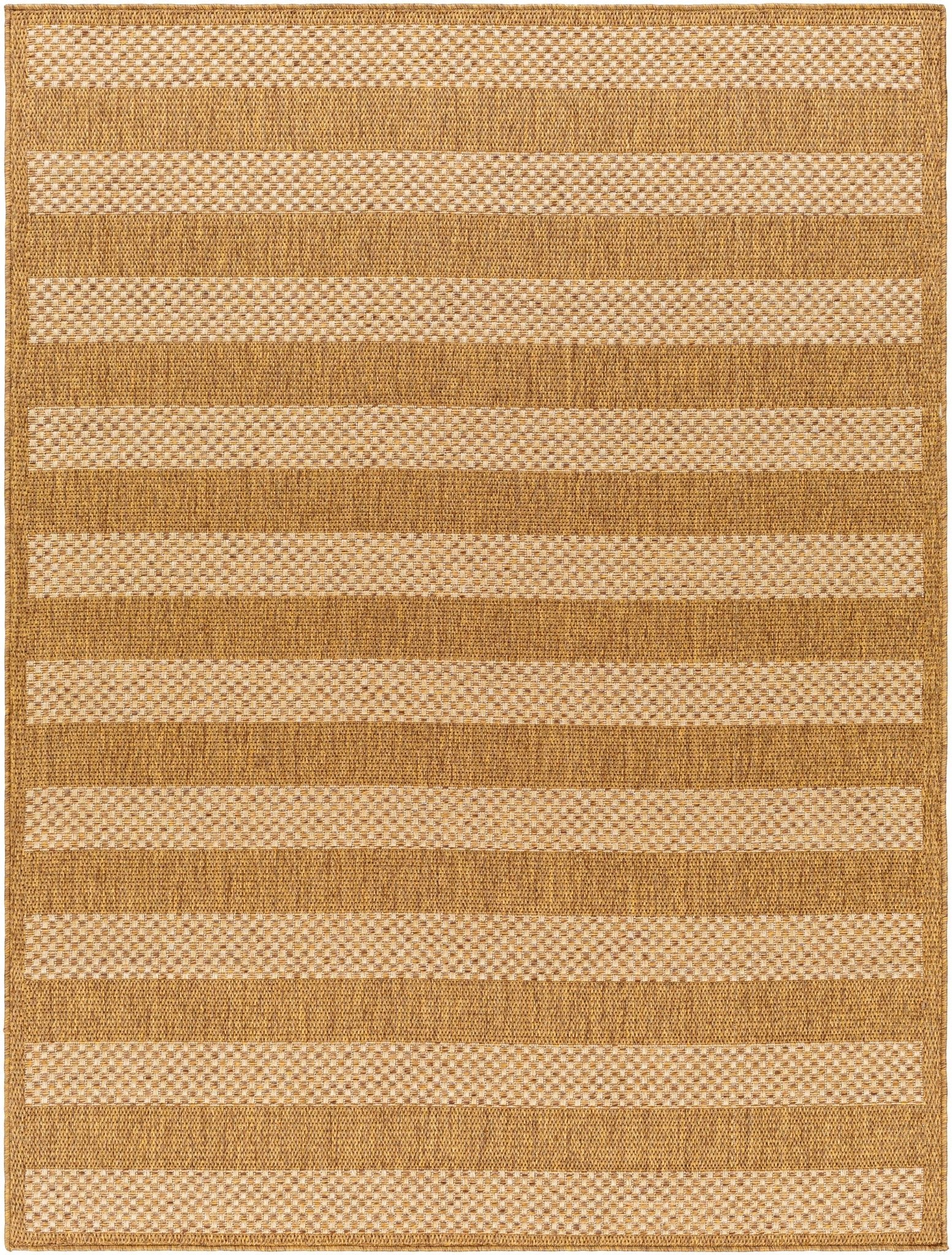 Modern Style Camel And Beige Jute Rug - Image 2