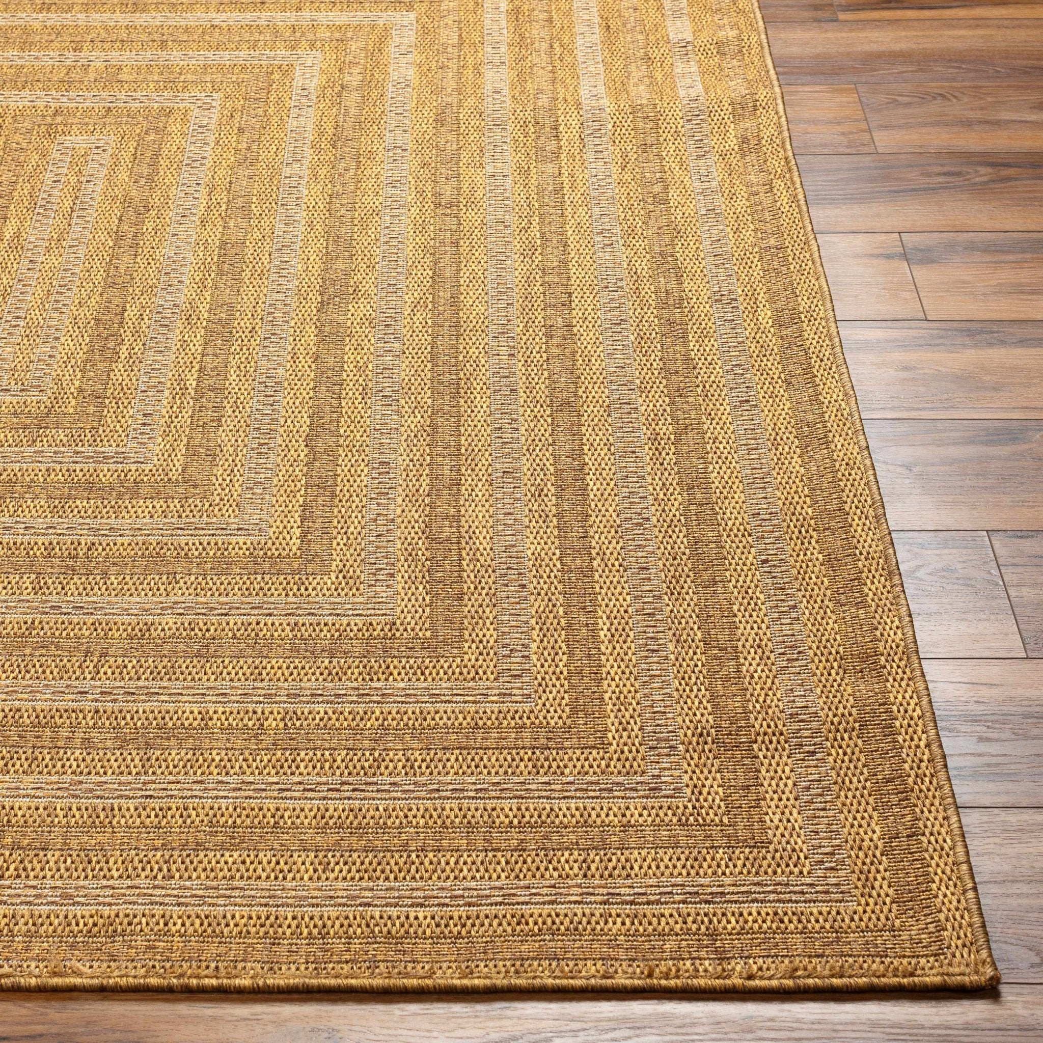 Modern Style Camel Machine Woven Jute Rug - Image 4