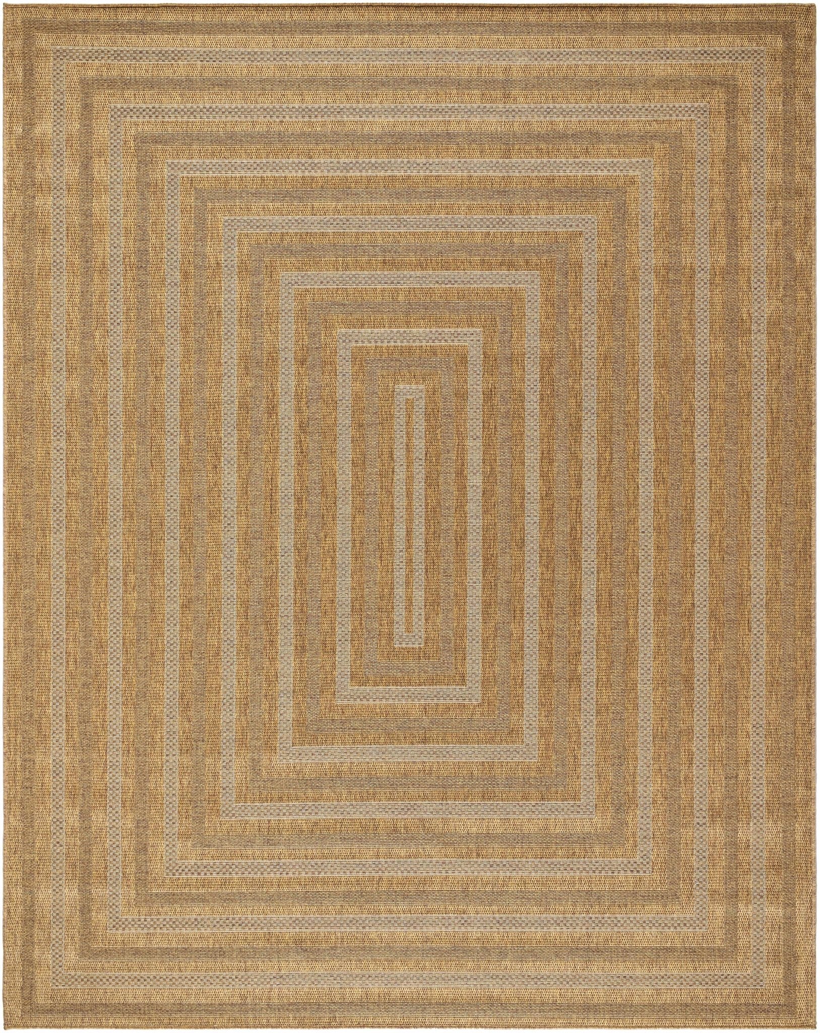Modern Style Camel Machine Woven Jute Rug - Image 9