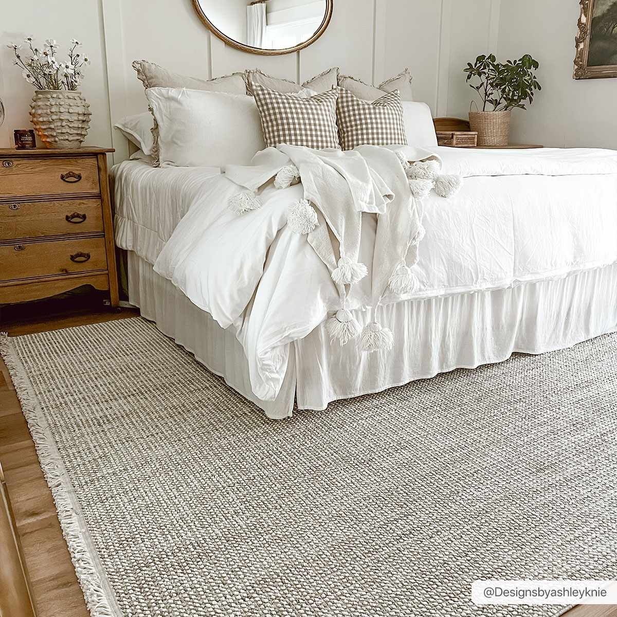 Modern Style Flatwoven Cream Area Rug - Image 14