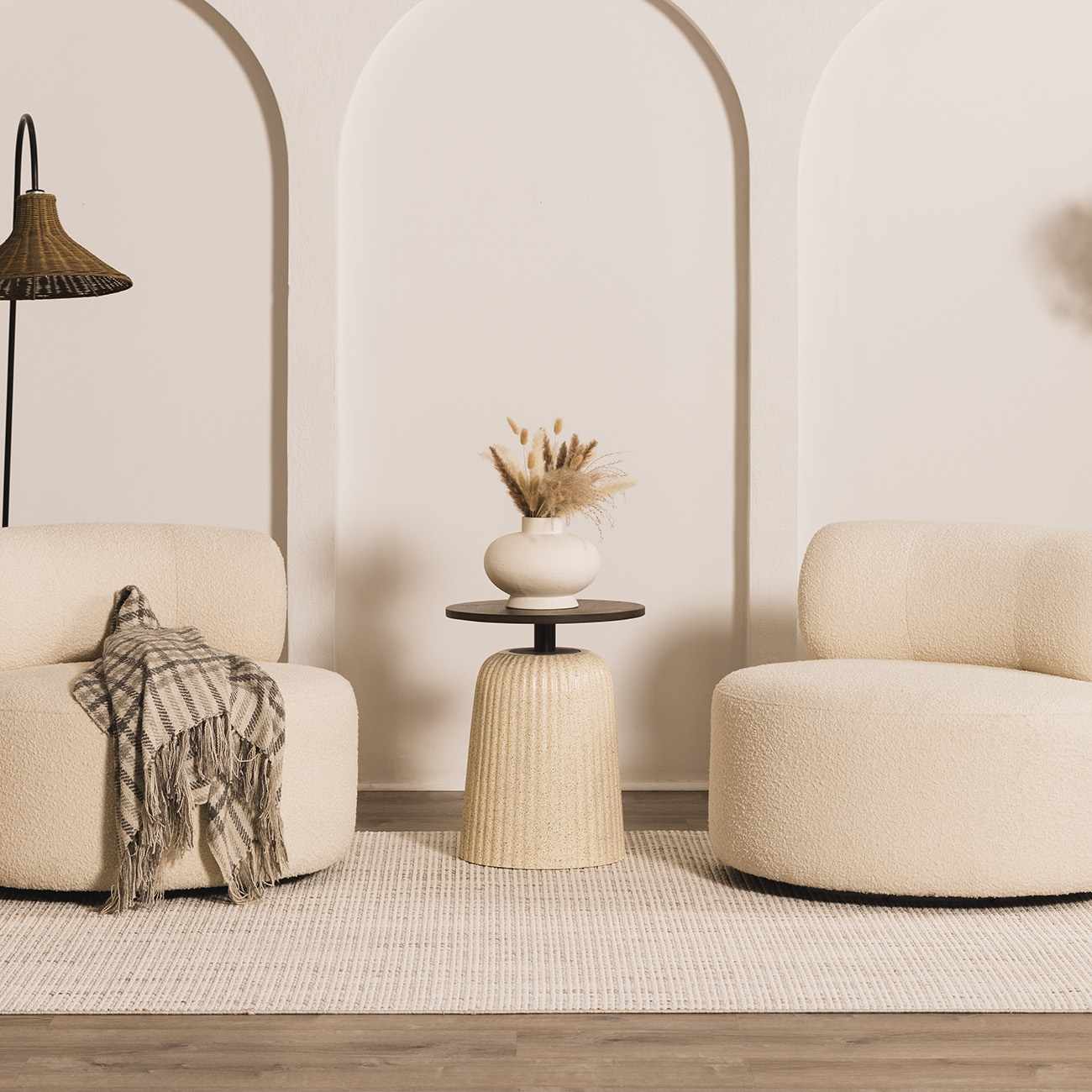 Modern Style Flatwoven Cream Area Rug - Image 21
