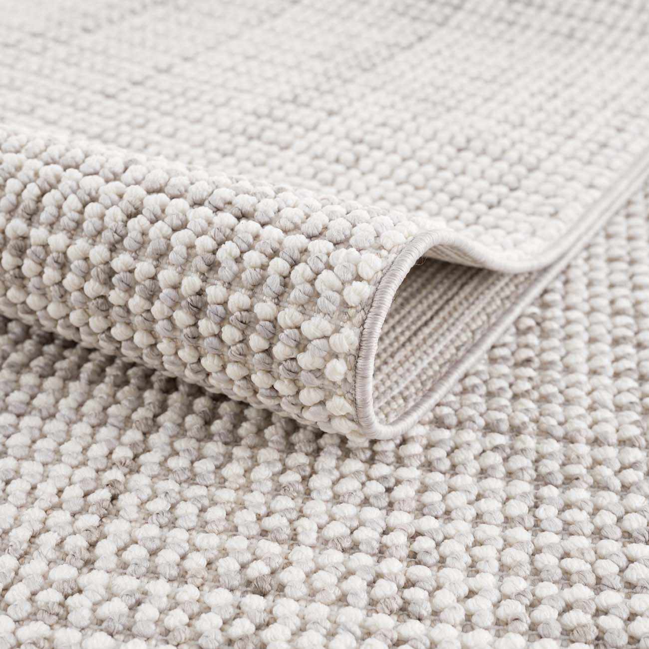 Modern Style Flatwoven Cream Area Rug - Image 6