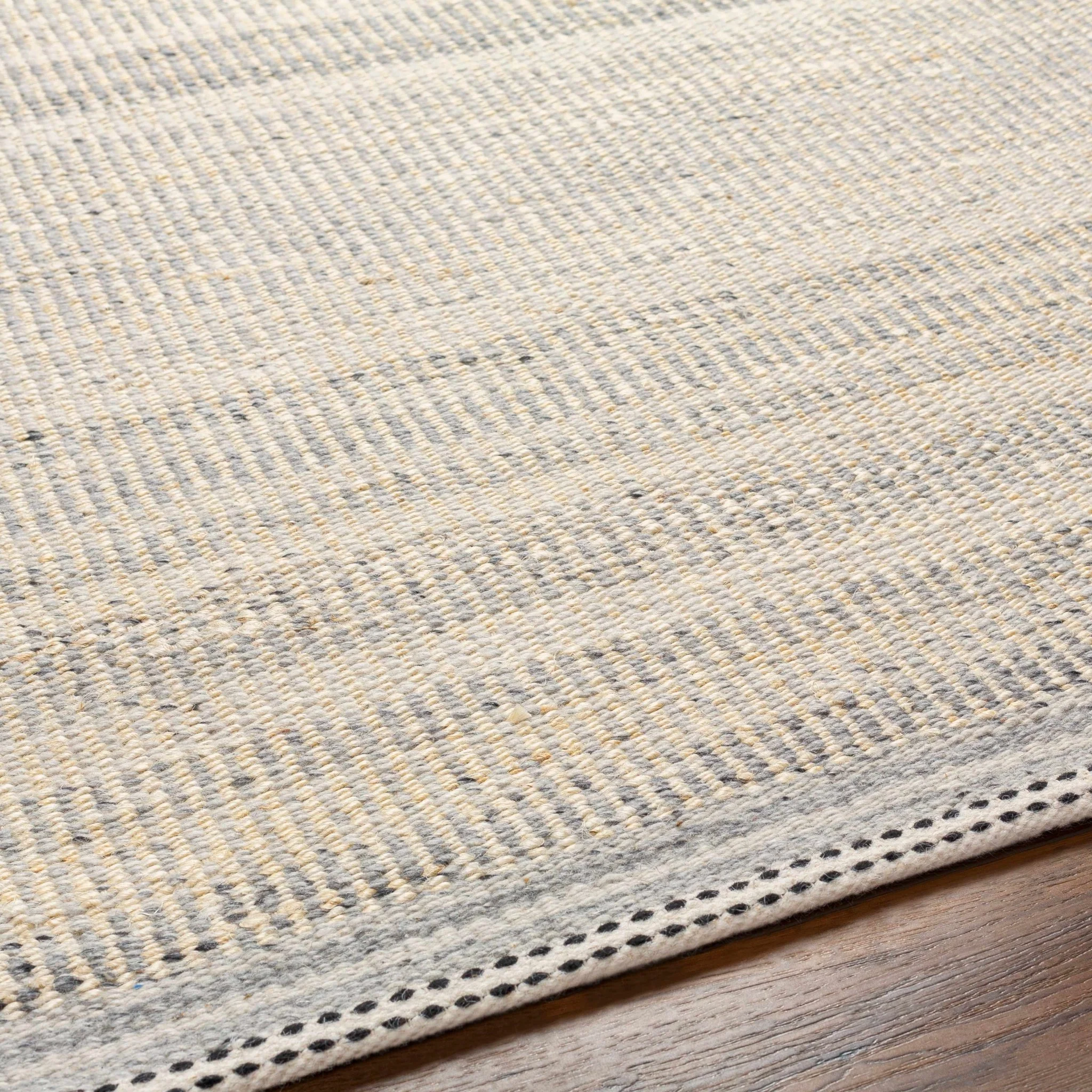 Modern Style Gray And Beige Jute Rug - Image 11