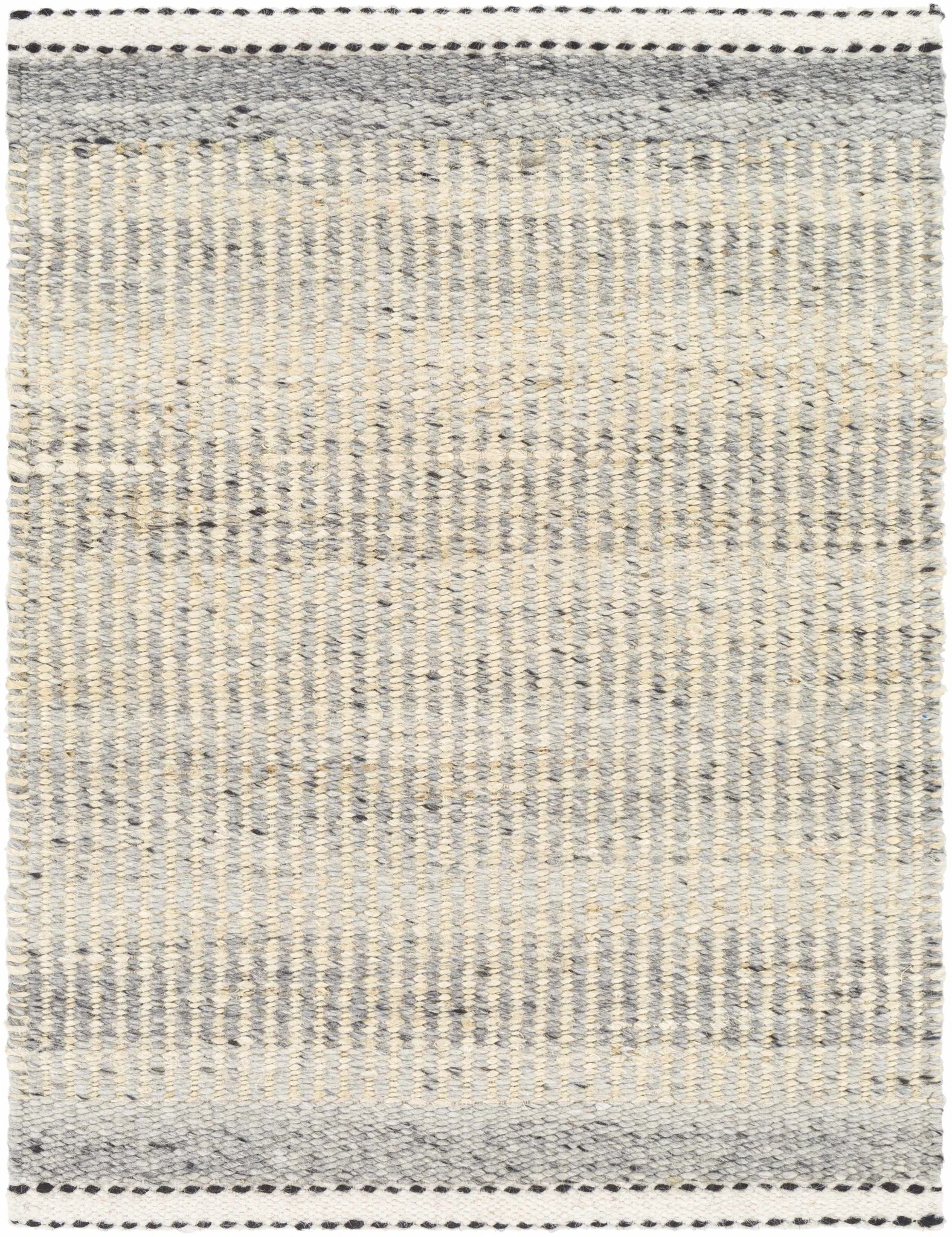 Modern Style Gray And Beige Jute Rug - Image 4