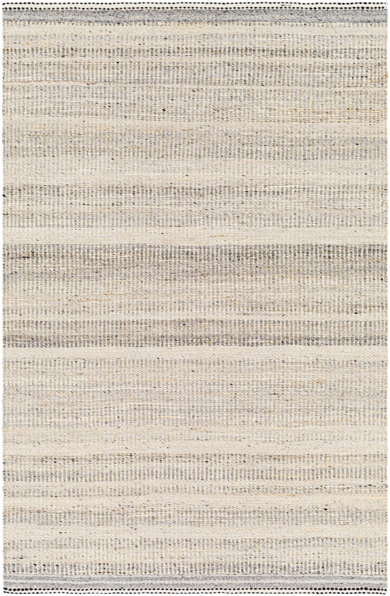 Modern Style Gray And Beige Jute Rug - Image 6