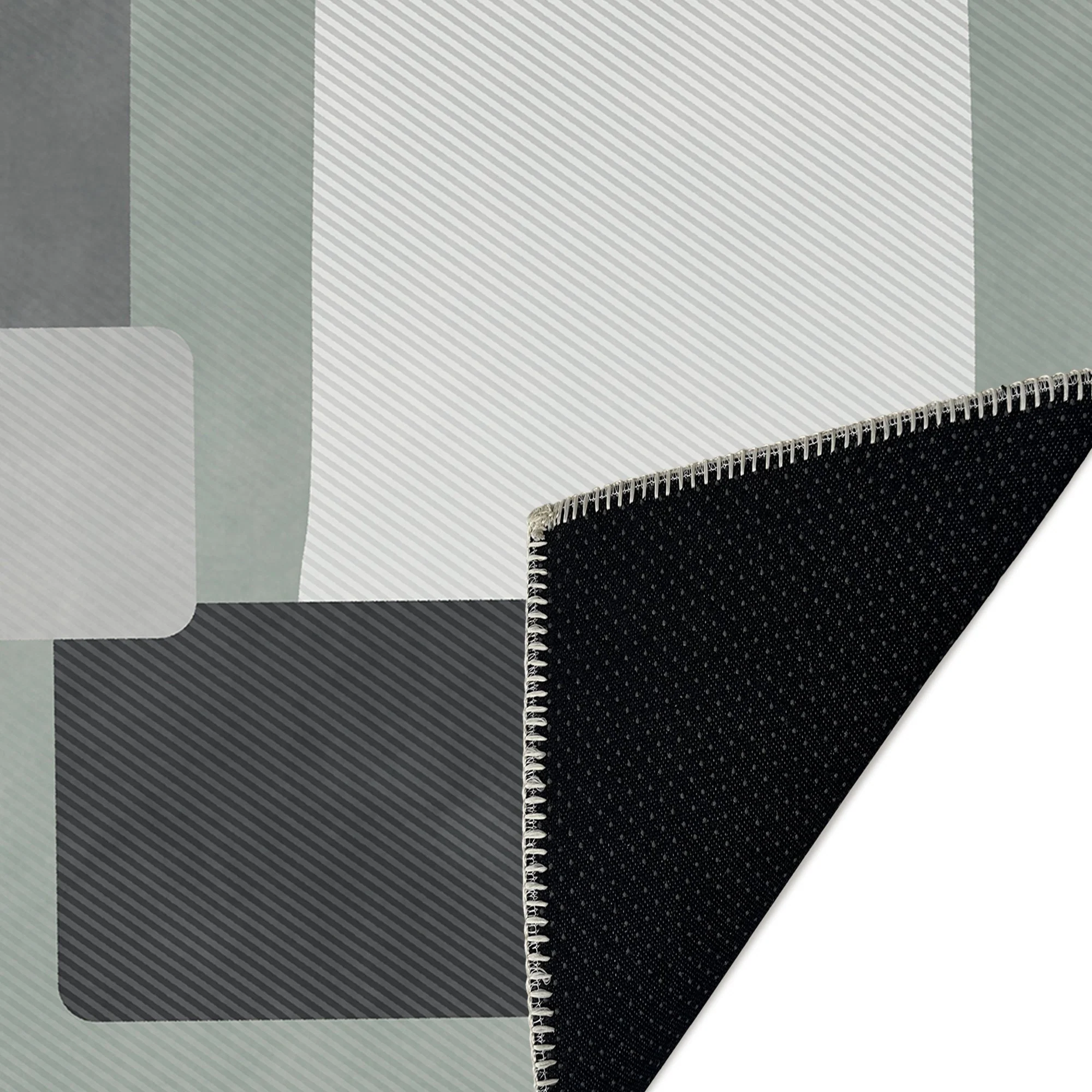 Modern Style Gray Machine Washable Cotton Area Rug - Image 7