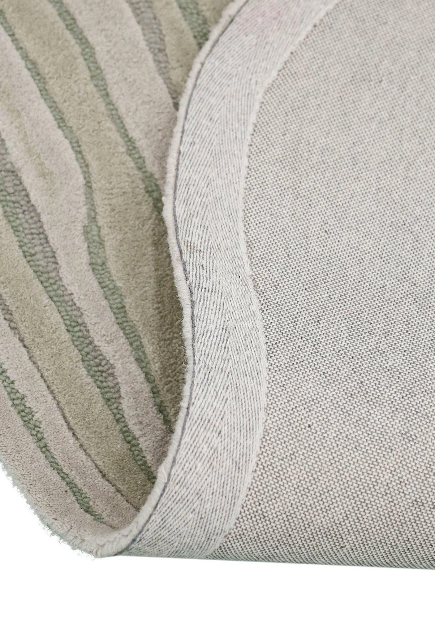Fossil Modern Style Ivory Hand Tufted 5x7 Wool Rug - Image 3