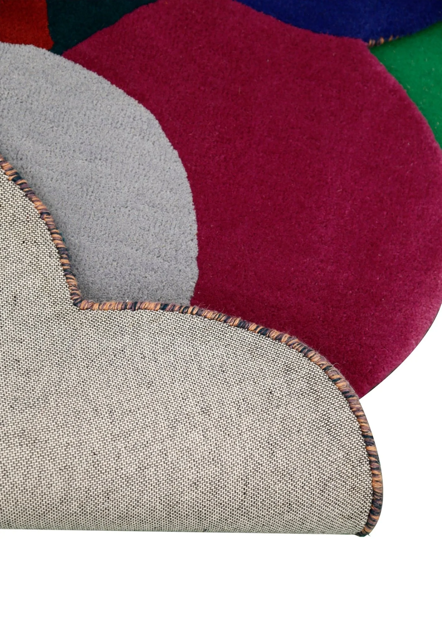 Bubbles Modern Style Multicolor Hand tufted Wool Area Rug - Image 3