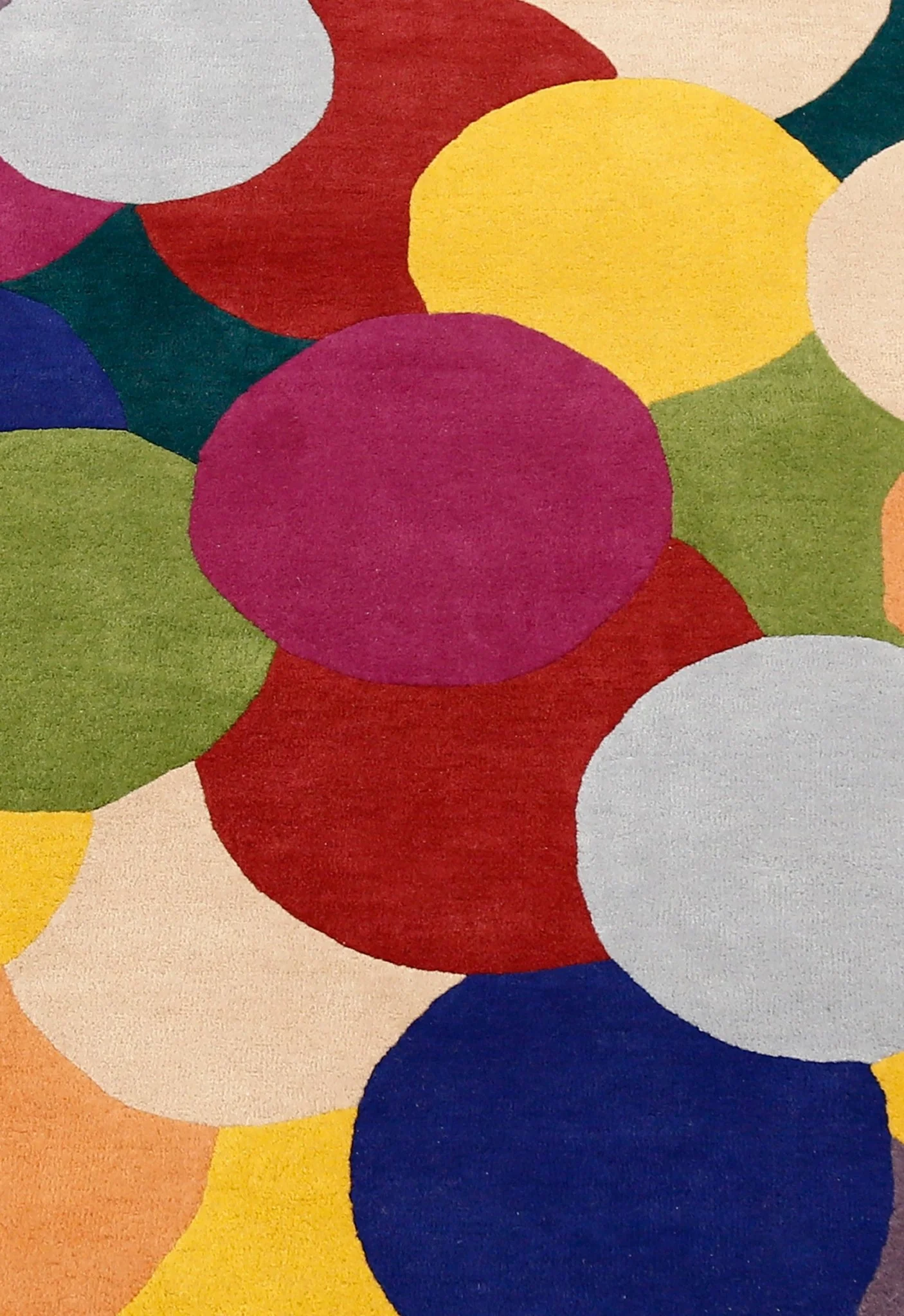 Bubbles Modern Style Multicolor Hand tufted Wool Area Rug - Image 5