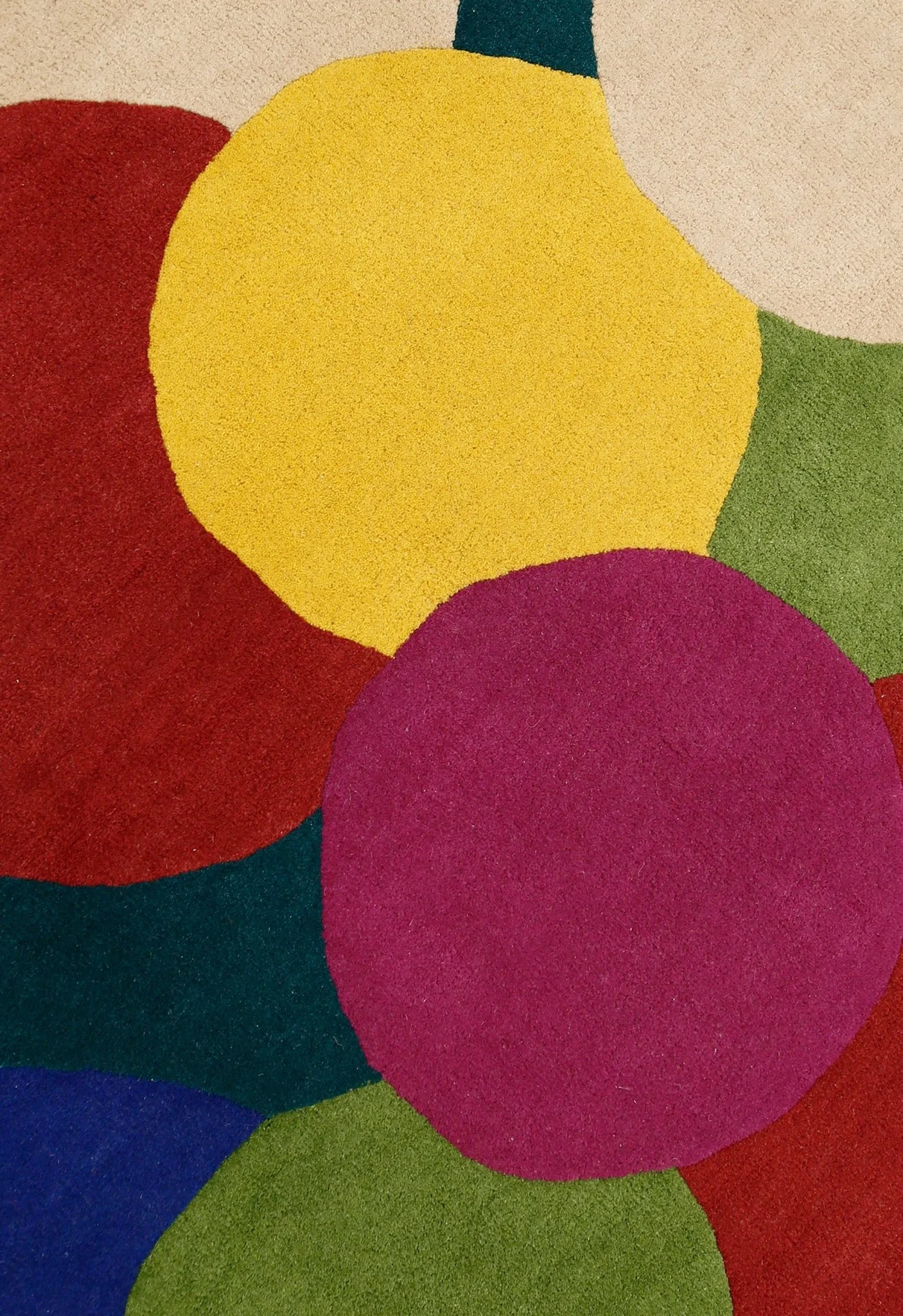 Bubbles Modern Style Multicolor Hand tufted Wool Area Rug - Image 6