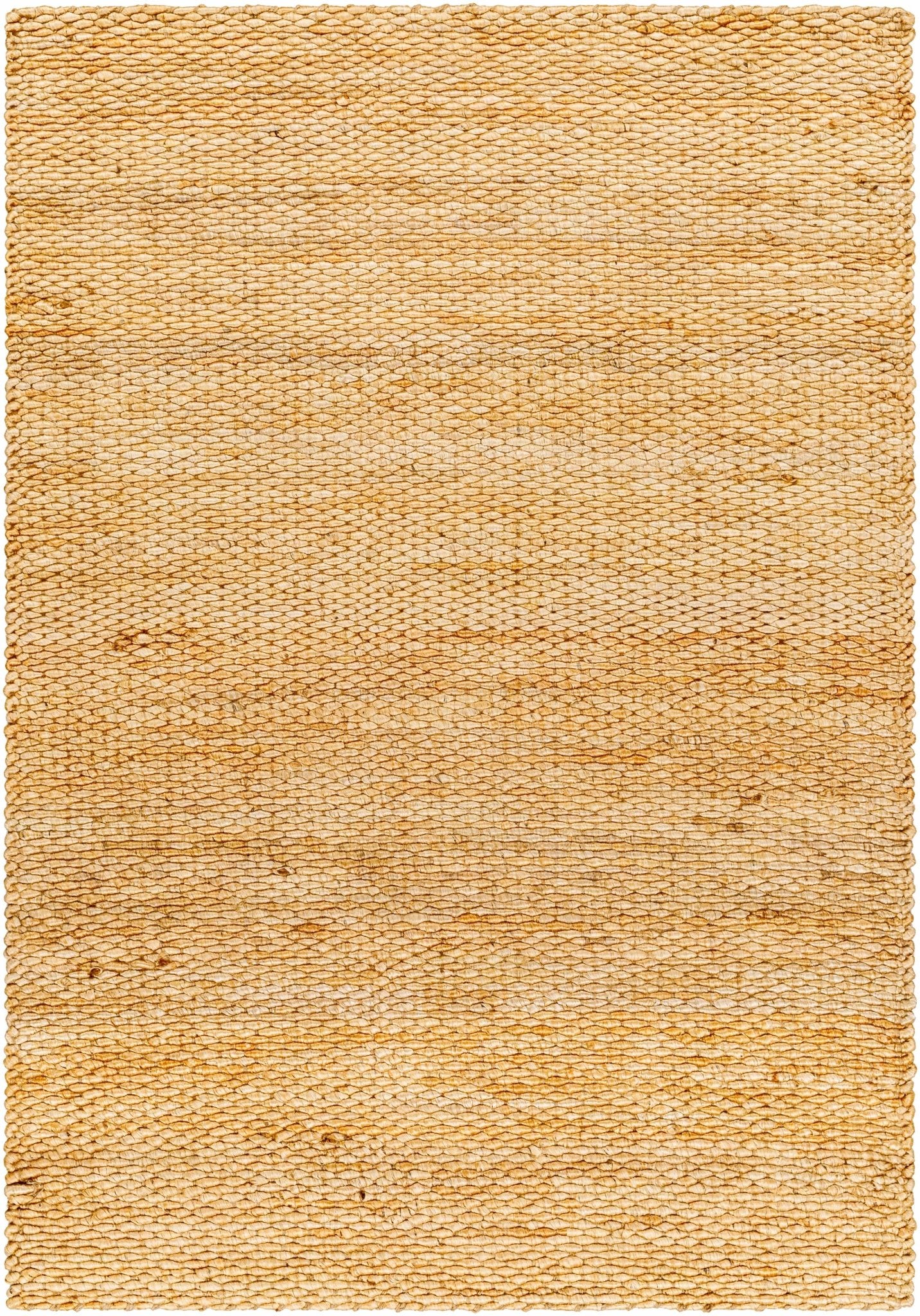 Modern Style Tan And Brown Hand Woven Jute Rug - Image 2