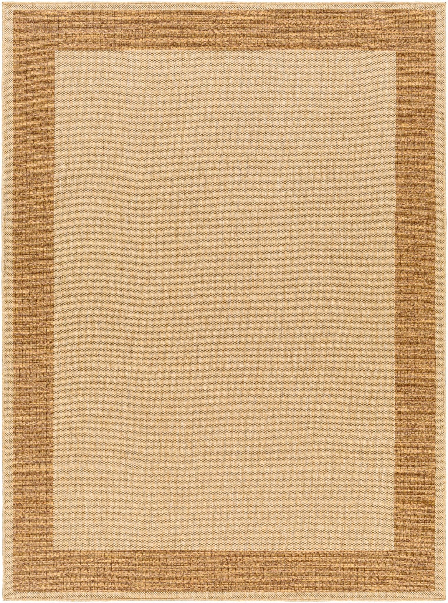 Modern Style Tan And Brown Machine Woven Jute Rug - Image 2