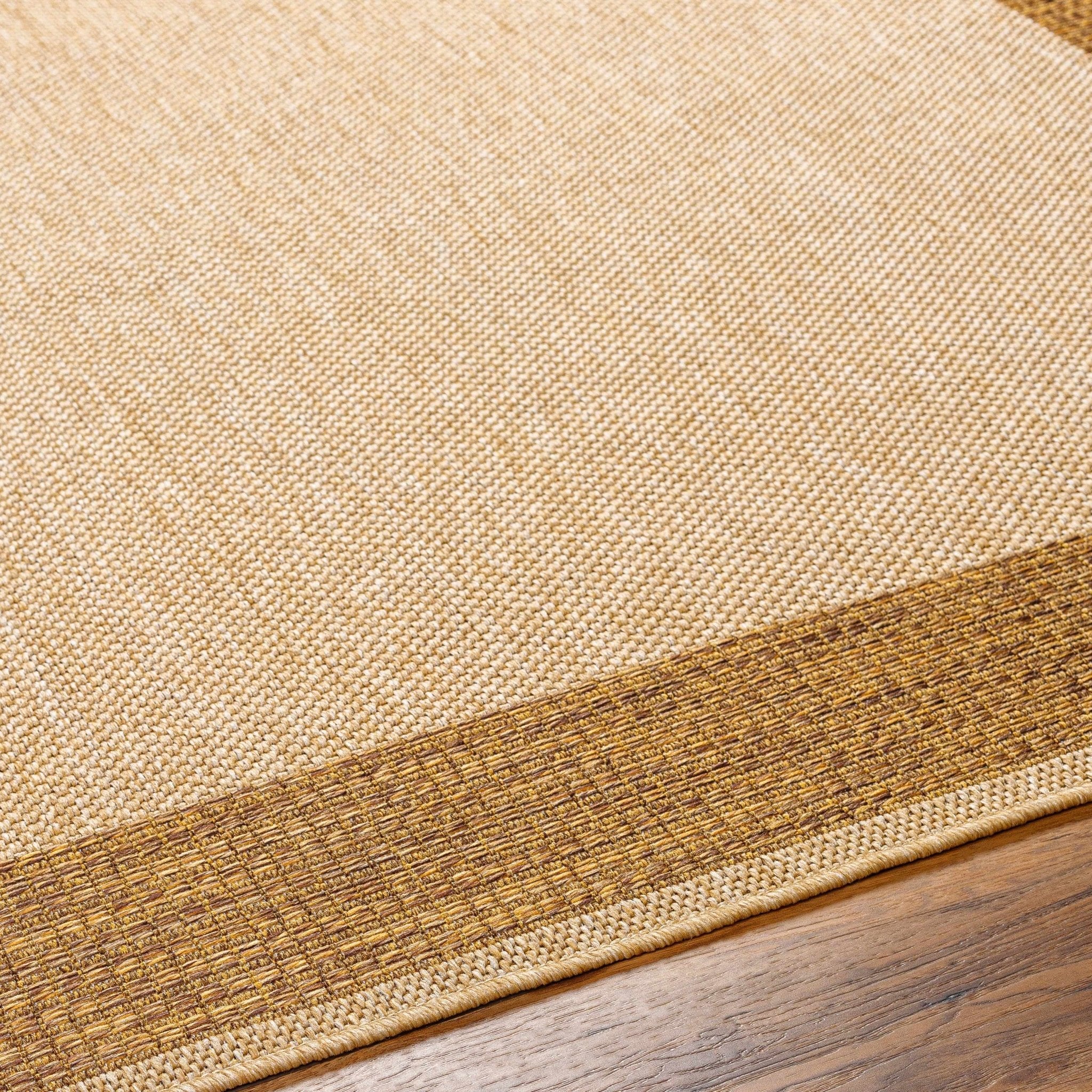 Modern Style Tan And Brown Machine Woven Jute Rug - Image 7