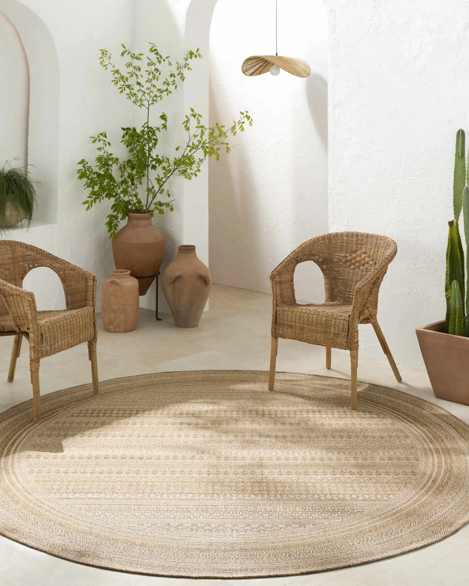 Modern Style Tan Faux Jute Rug - Image 4