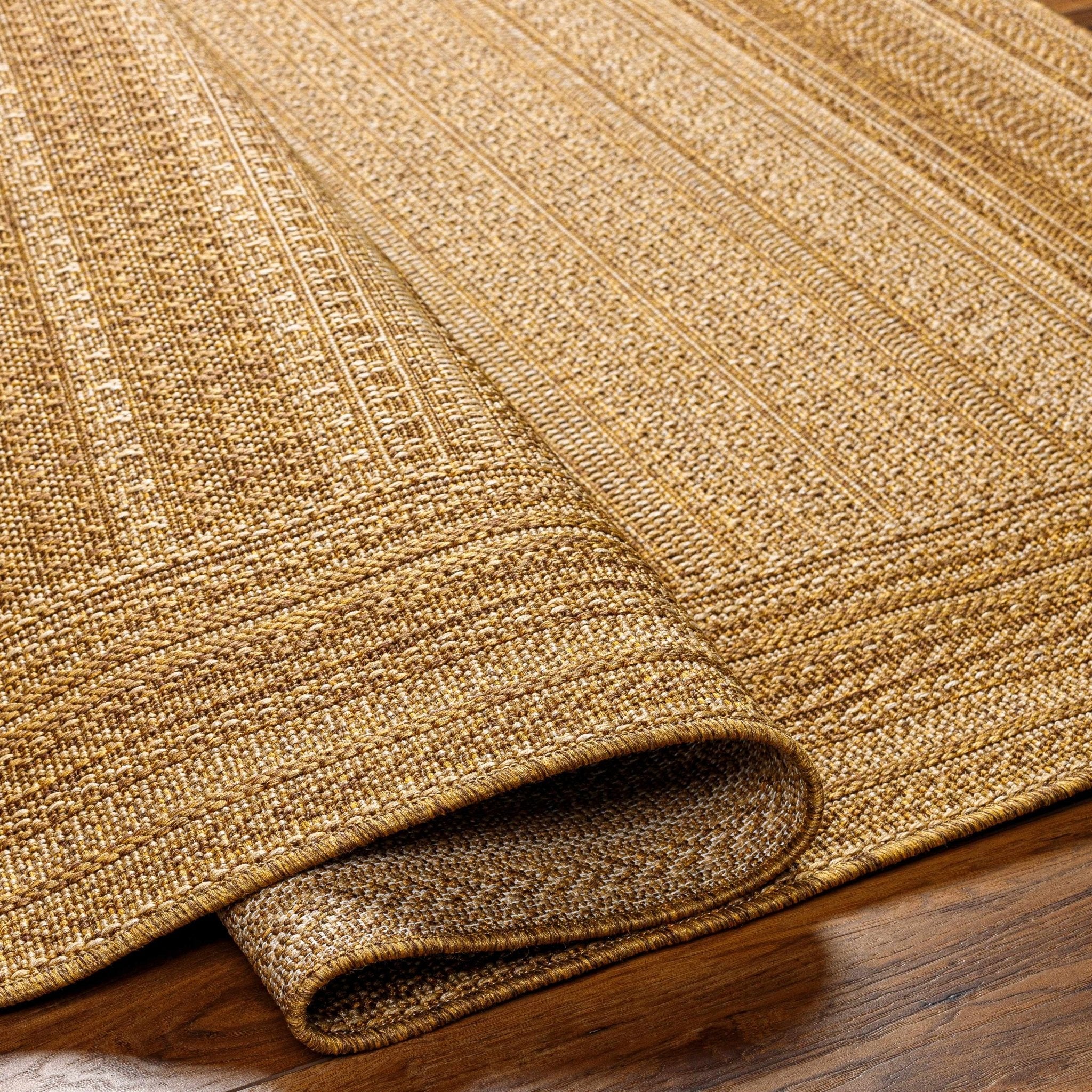 Modern Style Tan Faux Jute Rug - Image 6