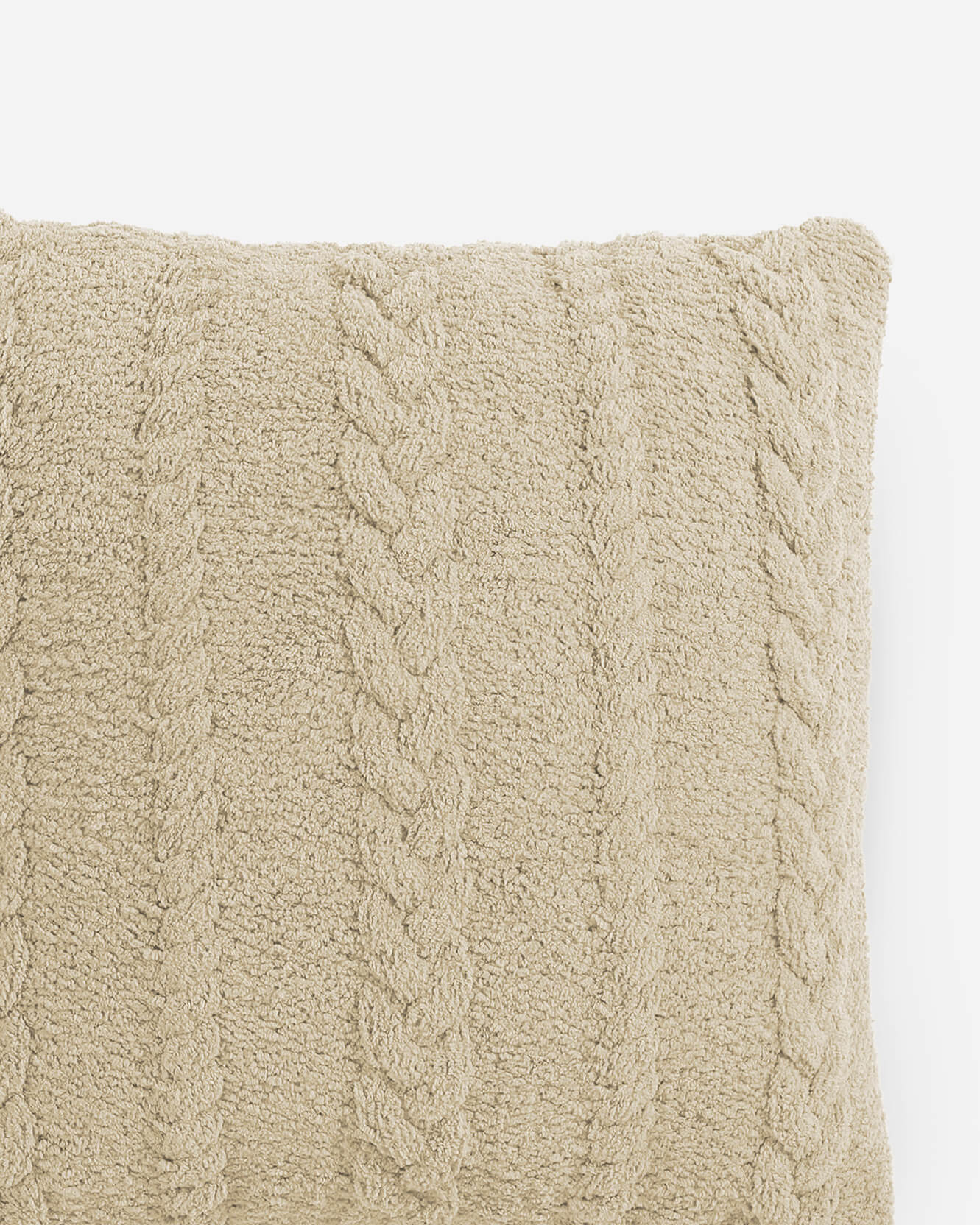 Modern Textured Knit Solid Black Braided Throw Pillow - Image 21