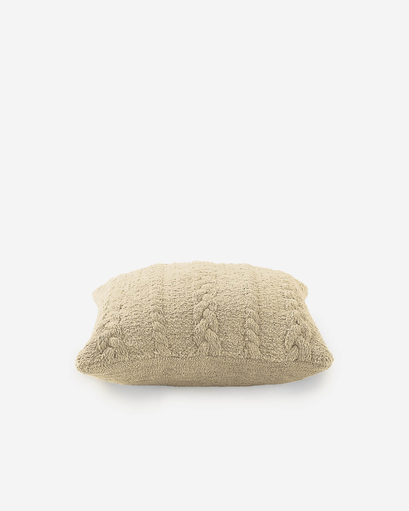 Modern Textured Knit Solid Black Braided Throw Pillow - Image 22