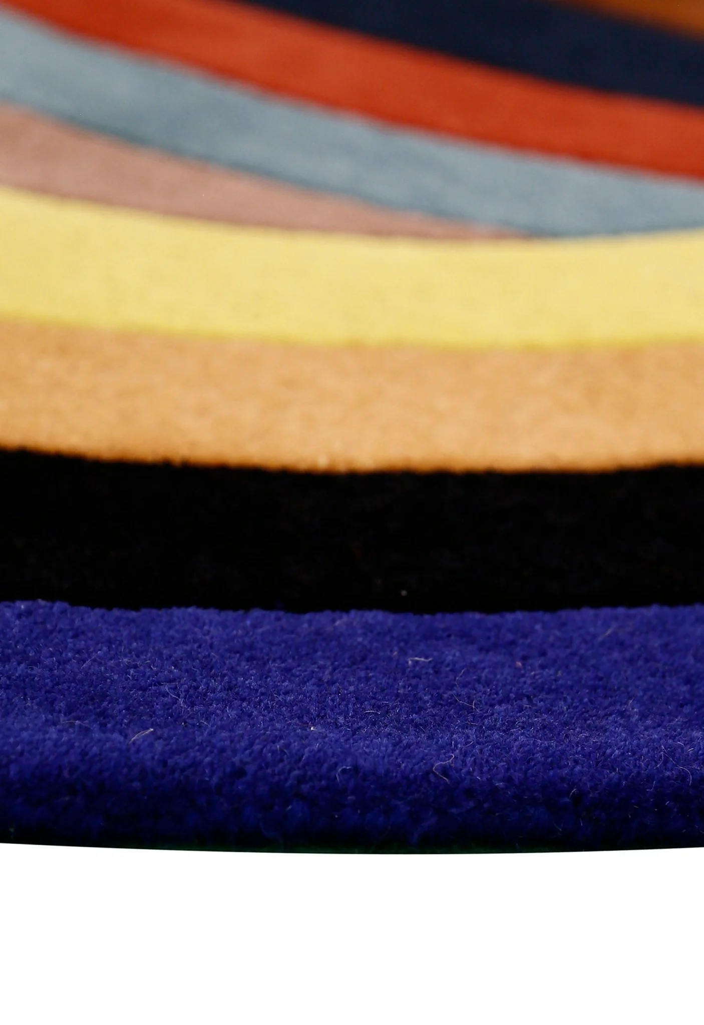 Modern Twin Rings Multicolor Hand Tufted 5x7 Wool Rug - Image 3