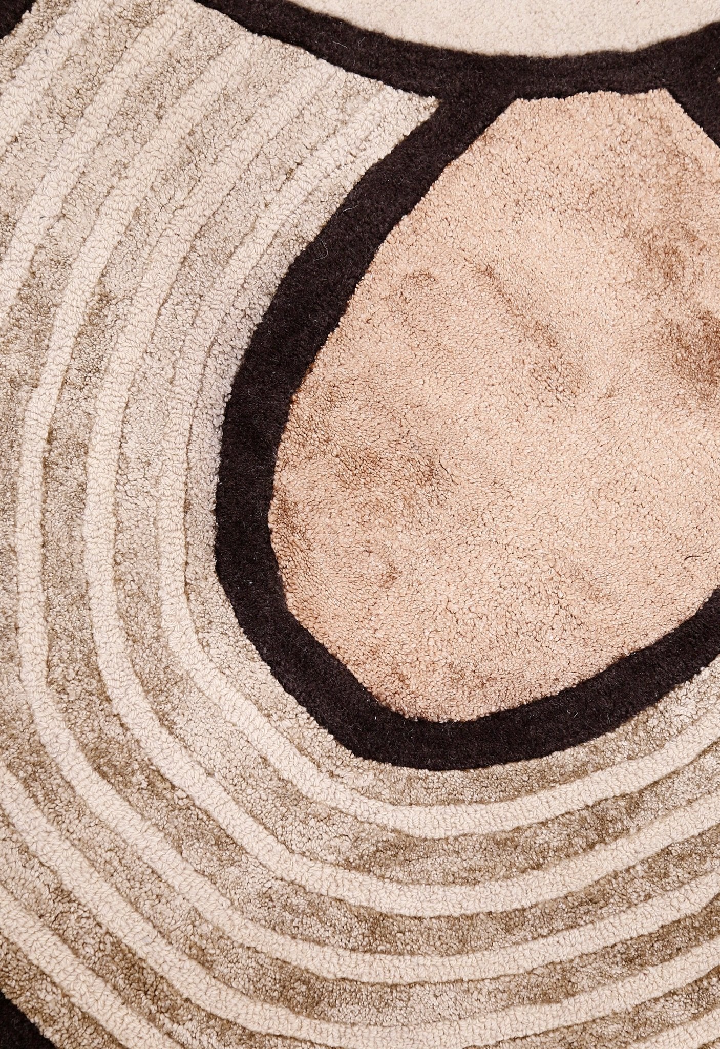 Modern Urban Beige Hand Tufted 5x8 Wool Area Rug - Image 6