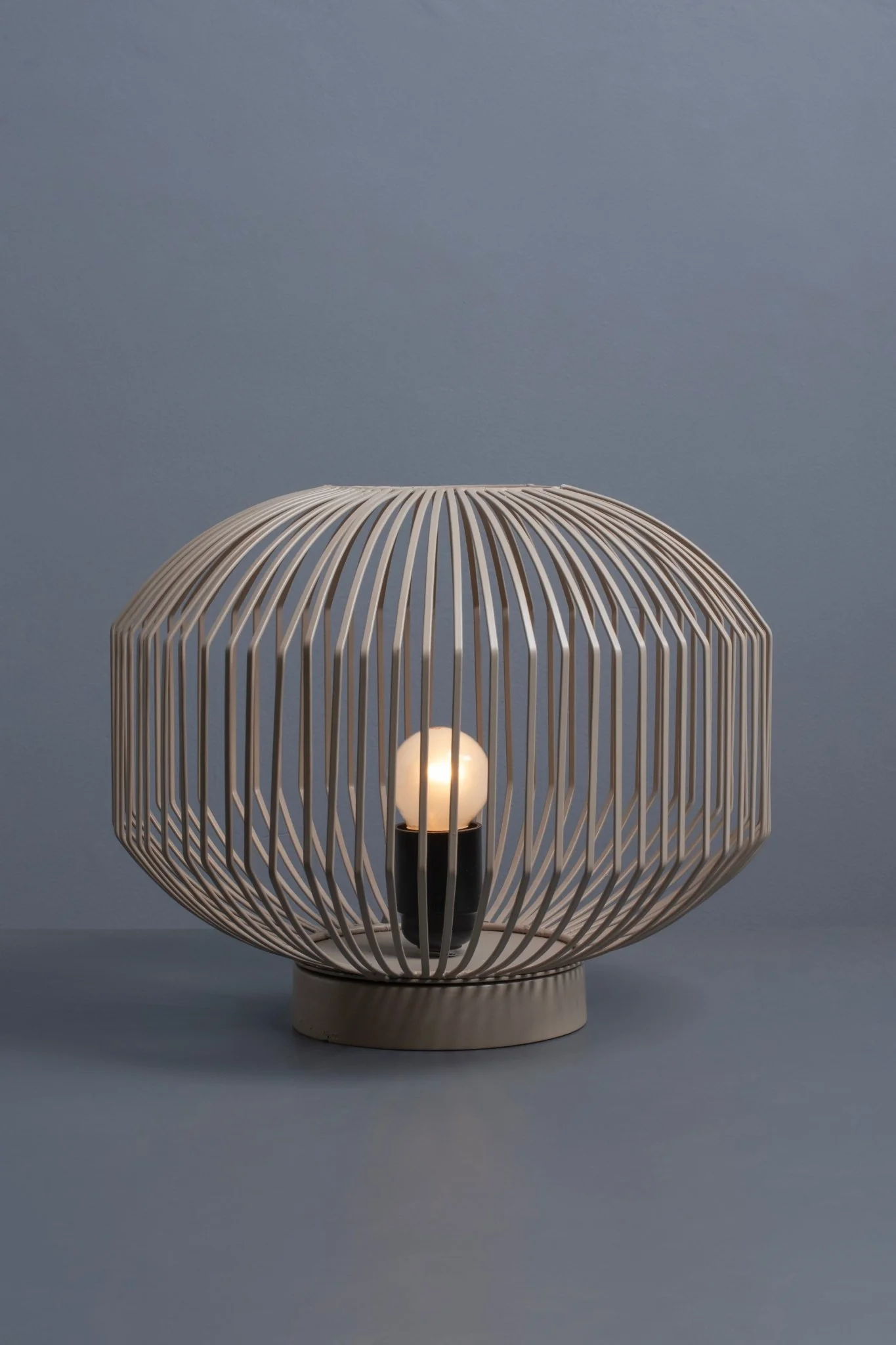 Modern Contemporary Wire Caged Table Lamp - Image 2