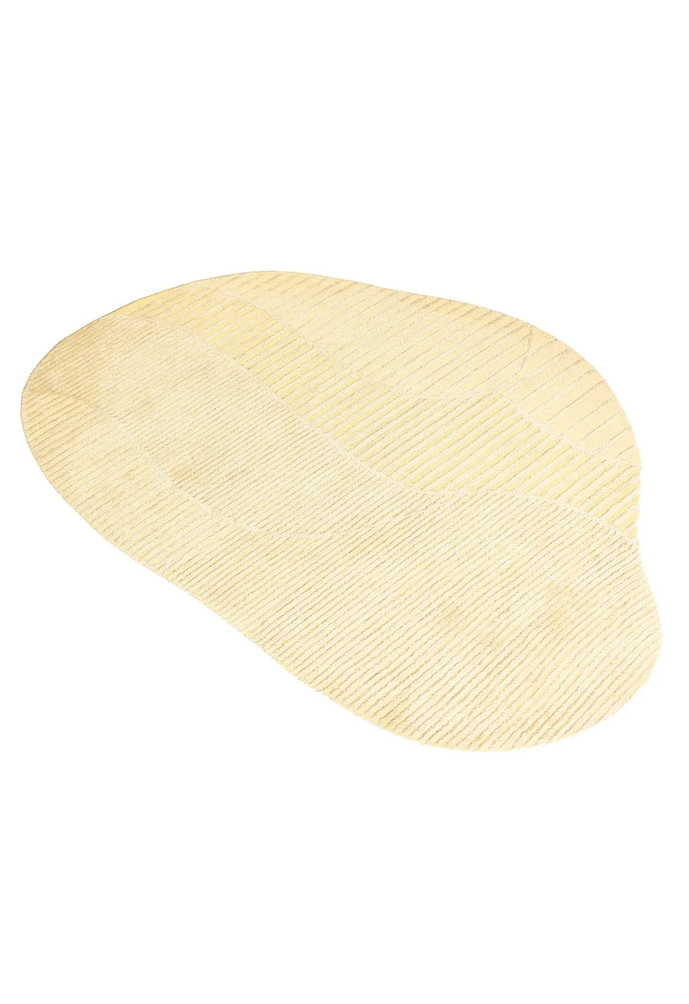 Stone Modern Yellow Ripple Hand Tufted 5x7 Wool Area Rug - Image 7