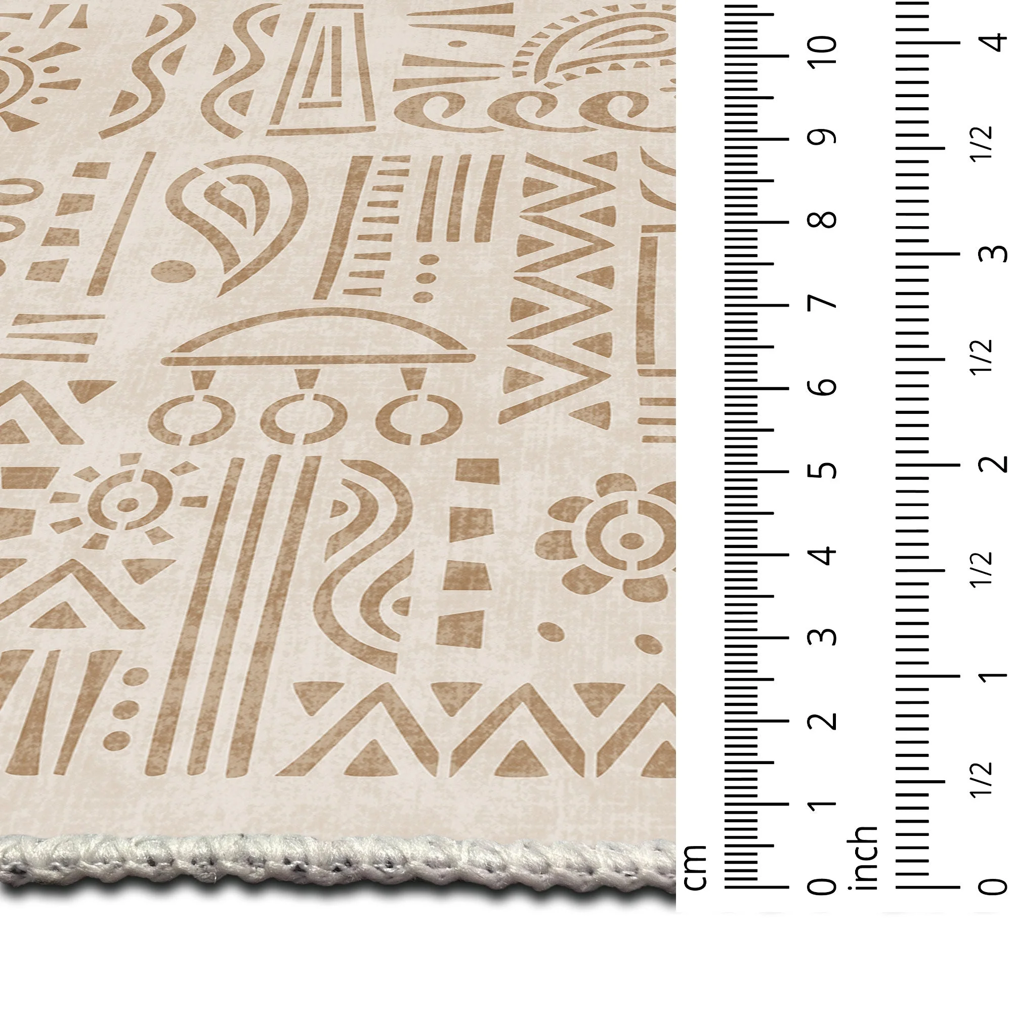 Modern Zen Beige Machine Washable Cotton Area Rug - Image 8