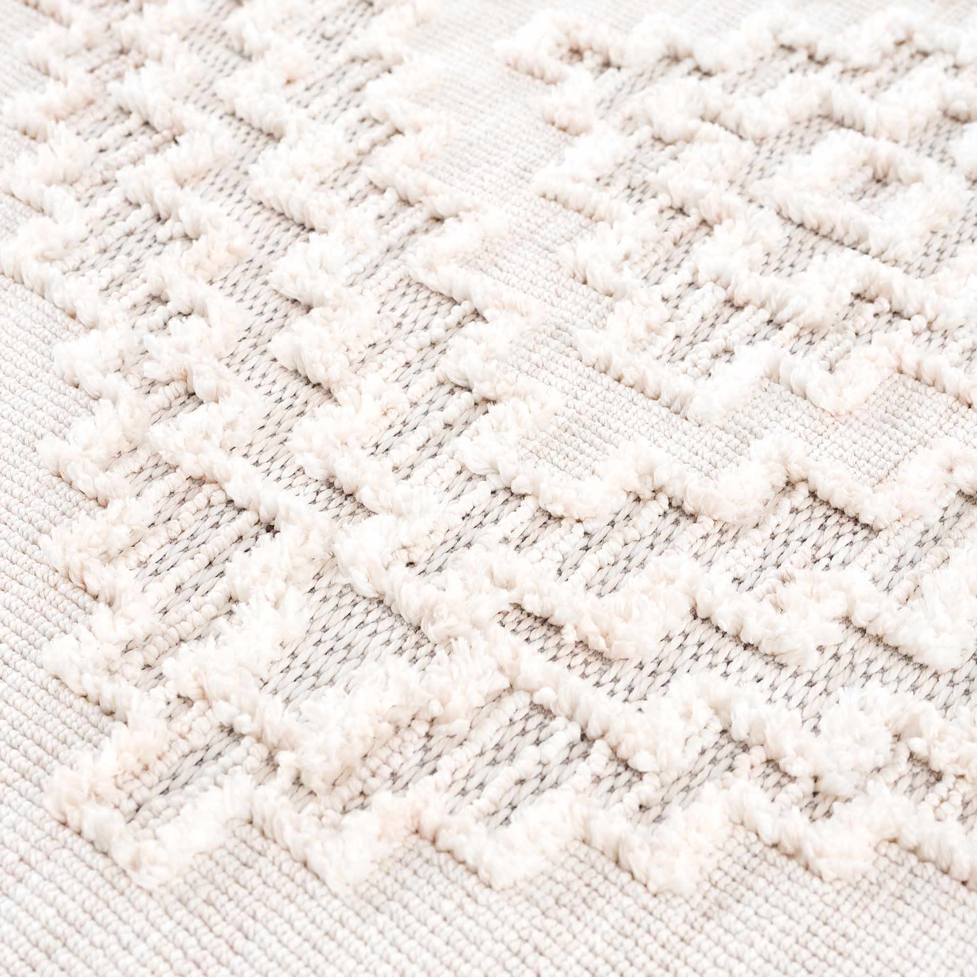 Moroccan Bohemian Chic Style Ivory and Beige High & Low Pile Area Rug - Image 25