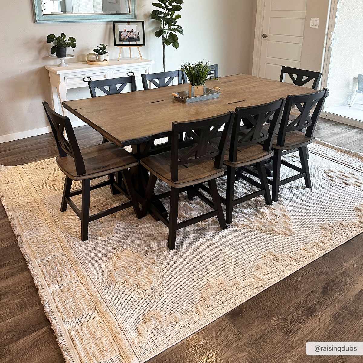 Moroccan Bohemian Chic Style Ivory and Beige High & Low Pile Area Rug - Image 6