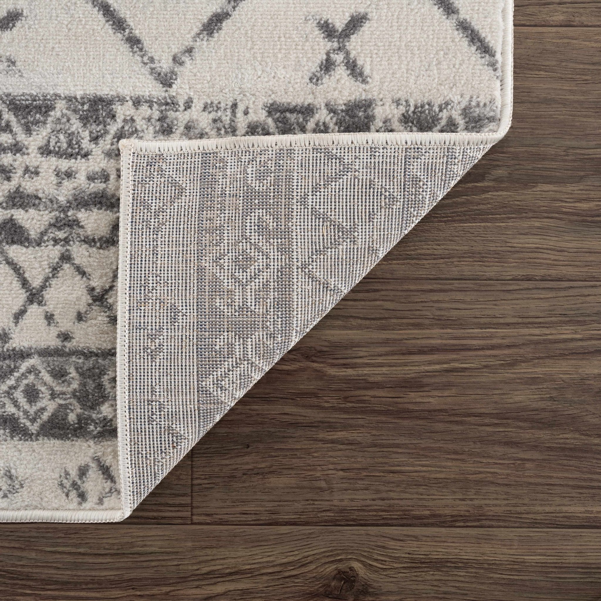 Traditional Moroccan Style Beige, Gray, Ivory Medium Pile Multi Size Area Rug - Image 9