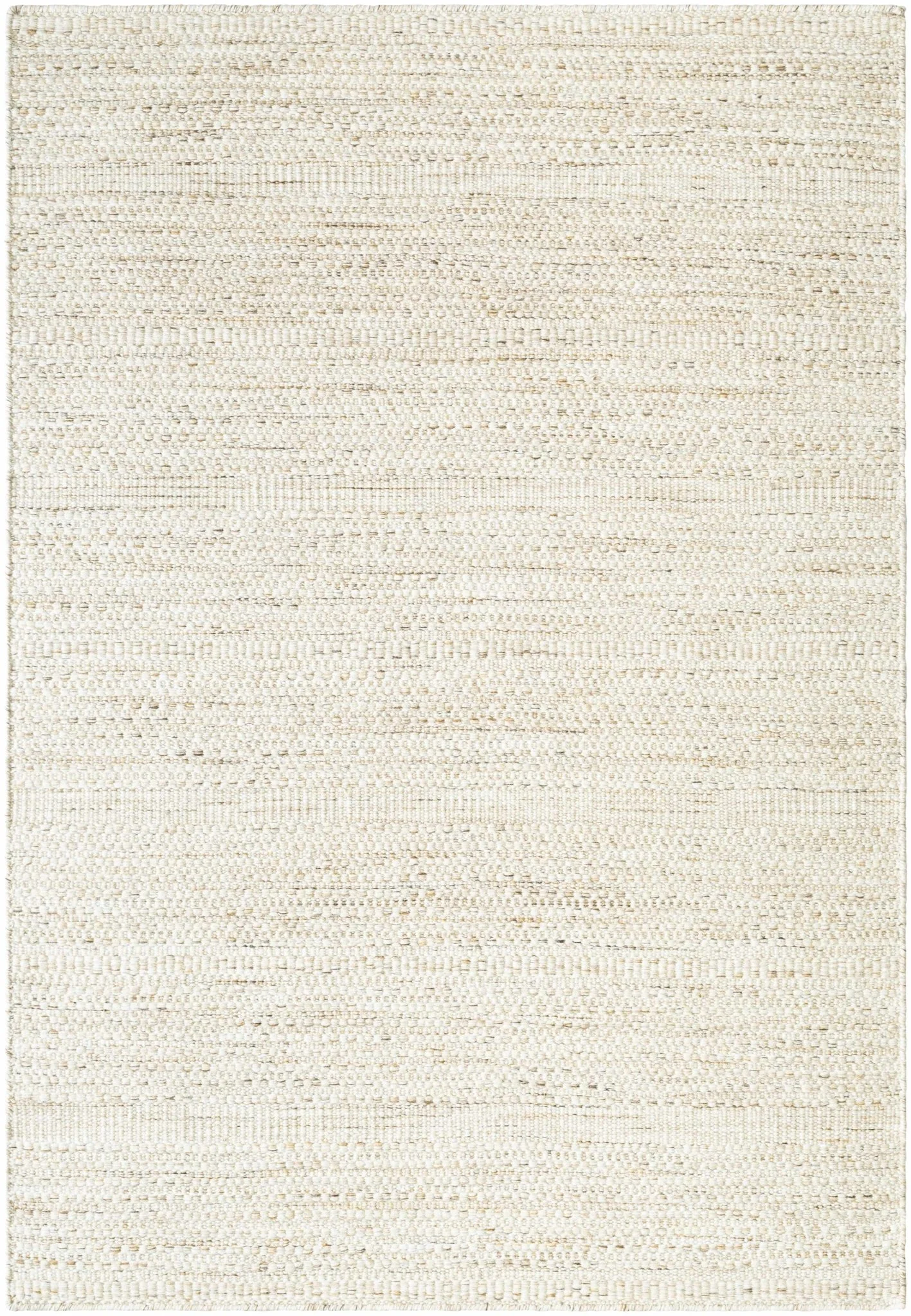 Moshe Beige And Brown Hand Woven Wool Area Rug - Image 8