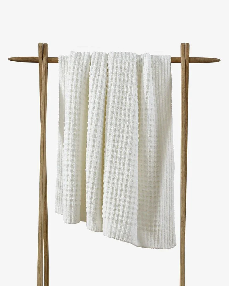 Multi Color Solid Knitted Waffle Lightweight Throw - Image 5