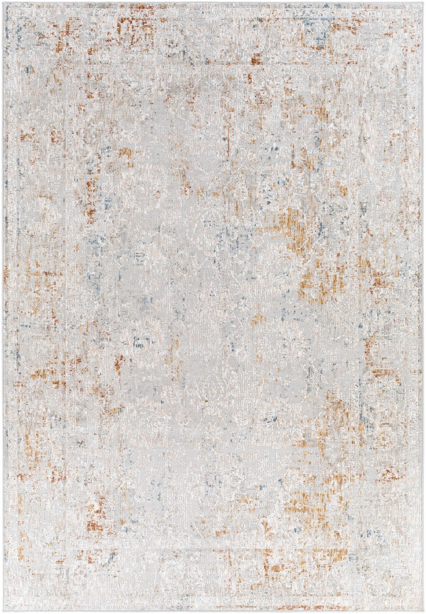 Mustard And Ivory Traditional Style Machine Woven Area Rug - Image 15