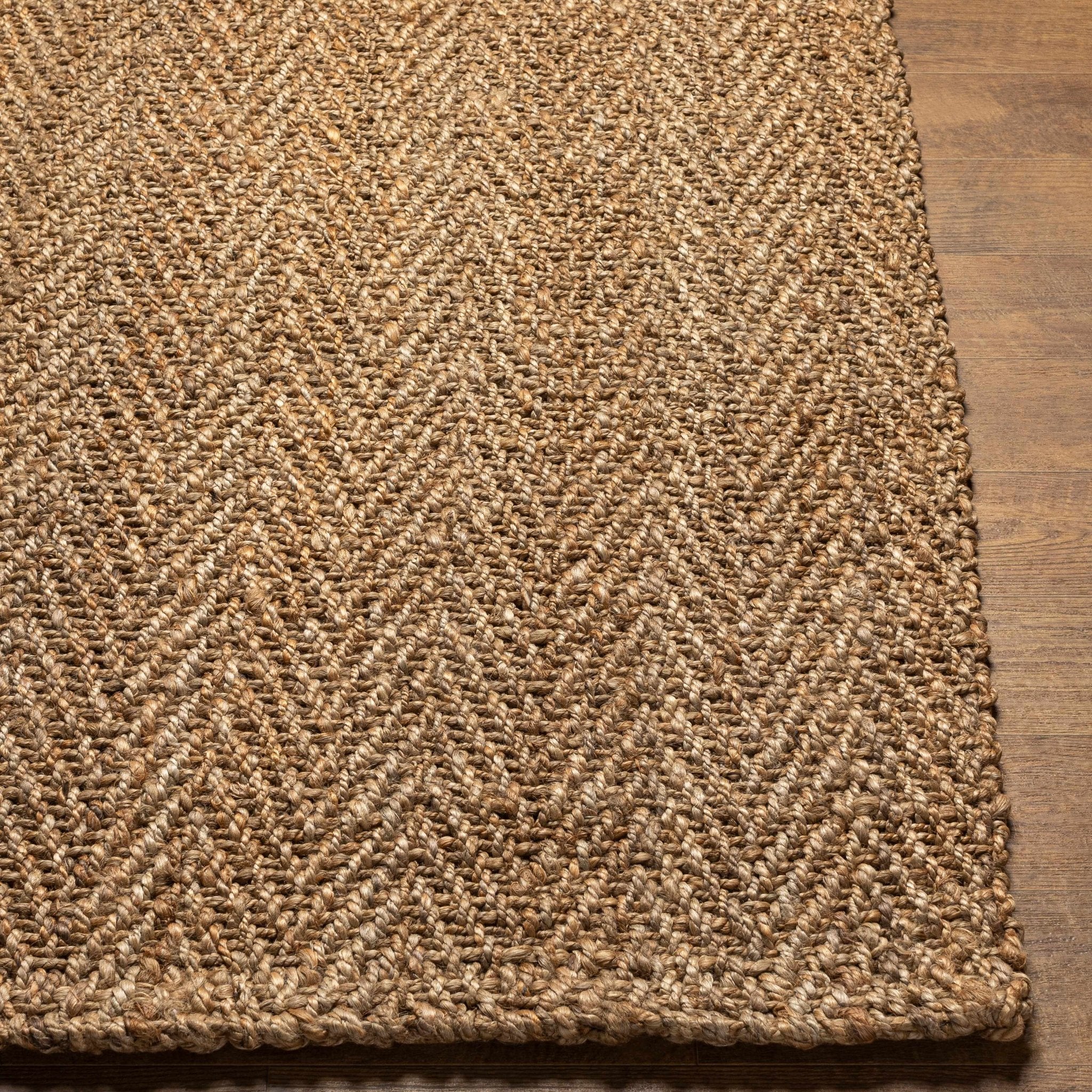 Natural Brown Hand Woven Multi Size jute Braided Area Rug - Image 3