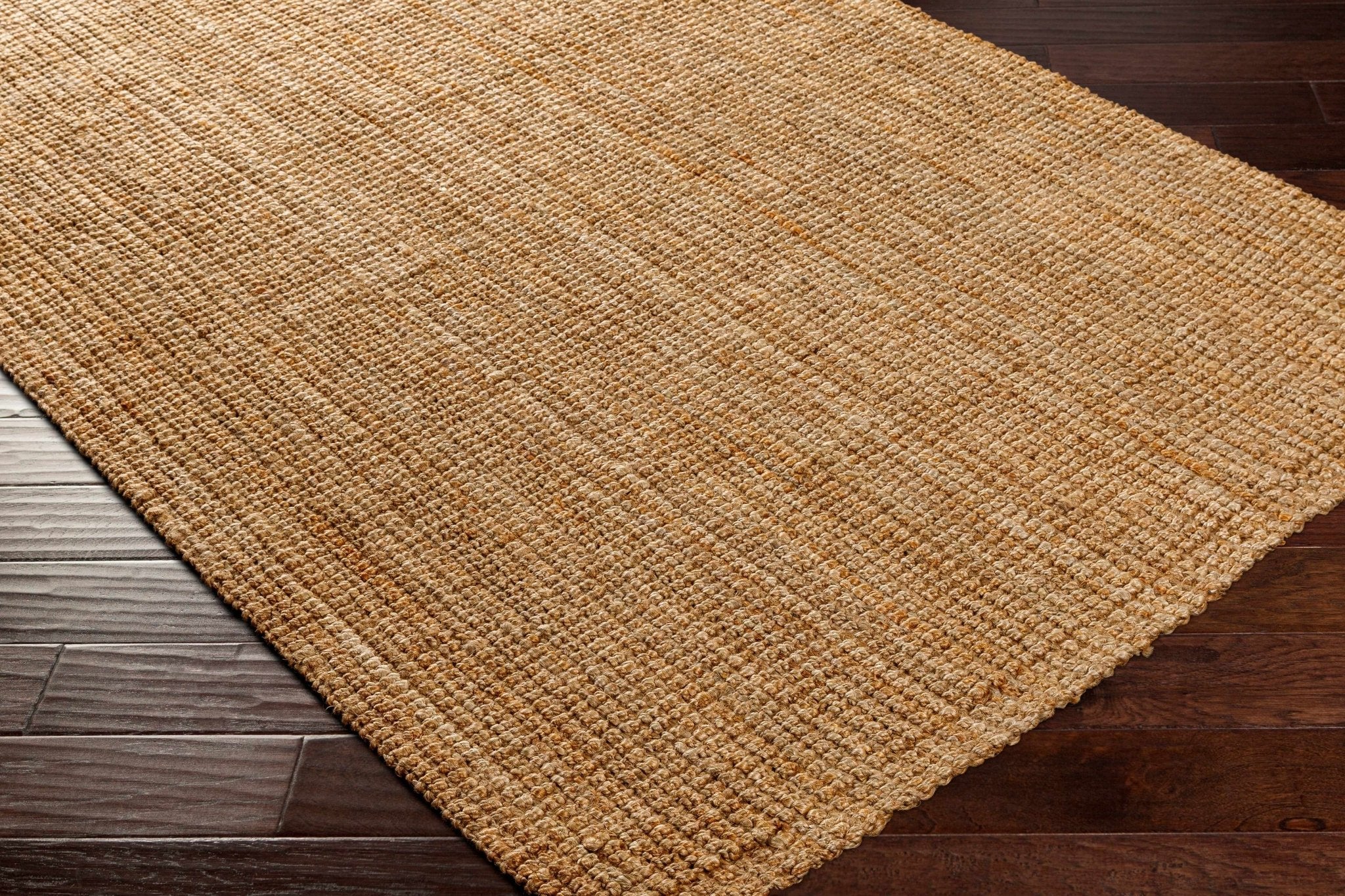 Natural Fiber Brown Hand Woven Natural Jute Rug - Image 6
