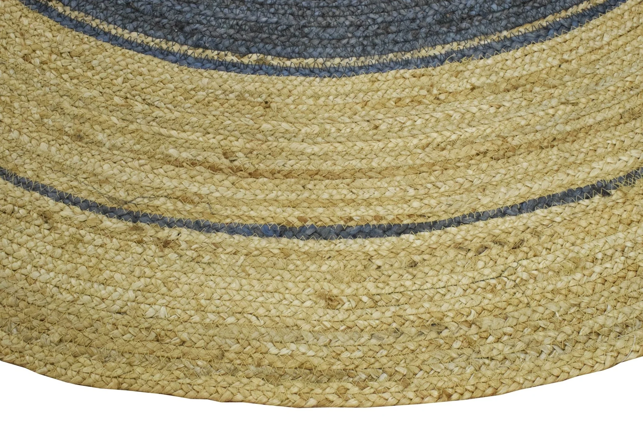100% ALL NATURAL FIBER HAND BRAIDED BOHO ROUND JUTE RUG | JR25R - Image 3