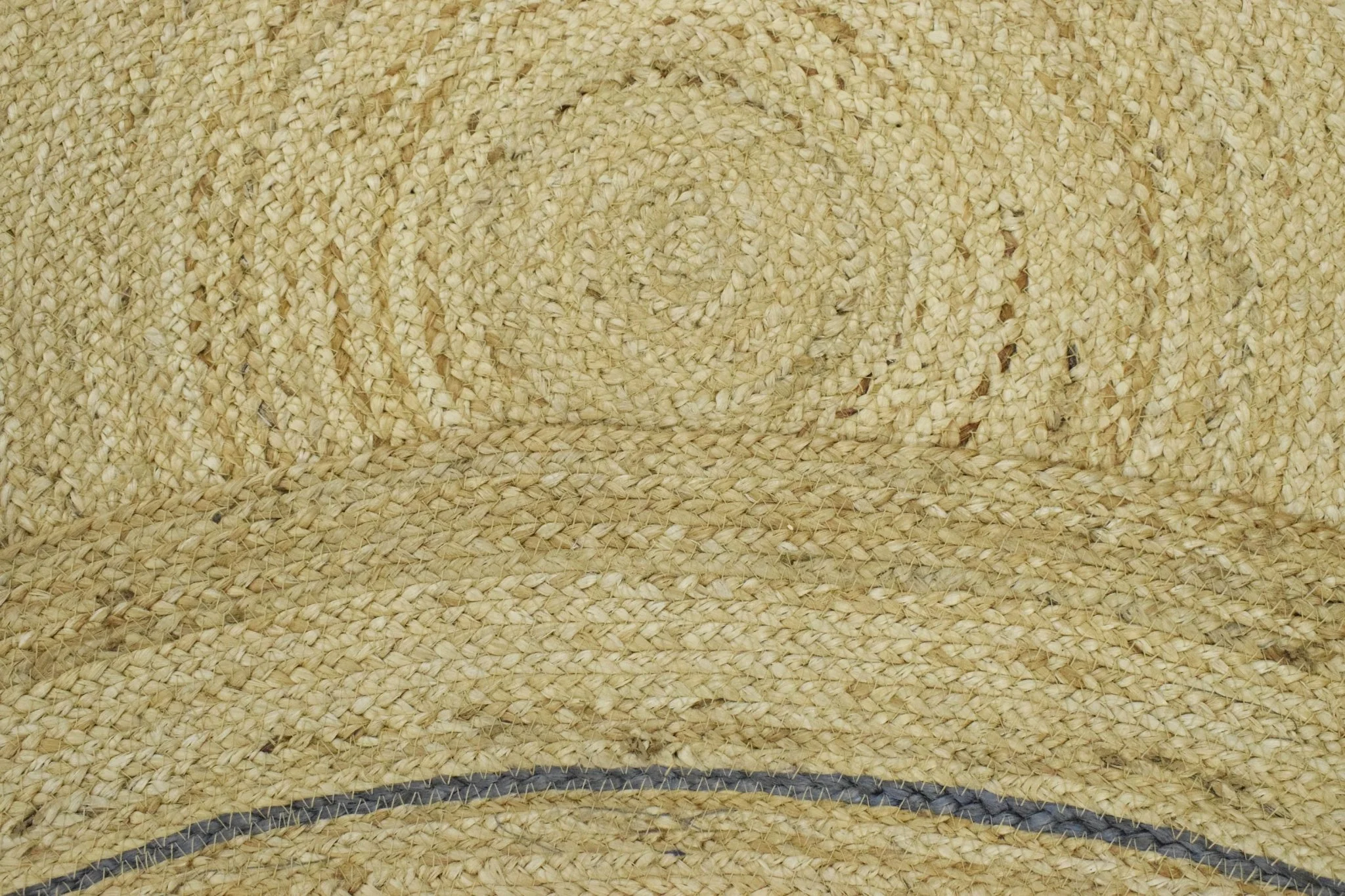 100% ALL NATURAL FIBER HAND BRAIDED BOHO ROUND JUTE RUG | JR25R - Image 4